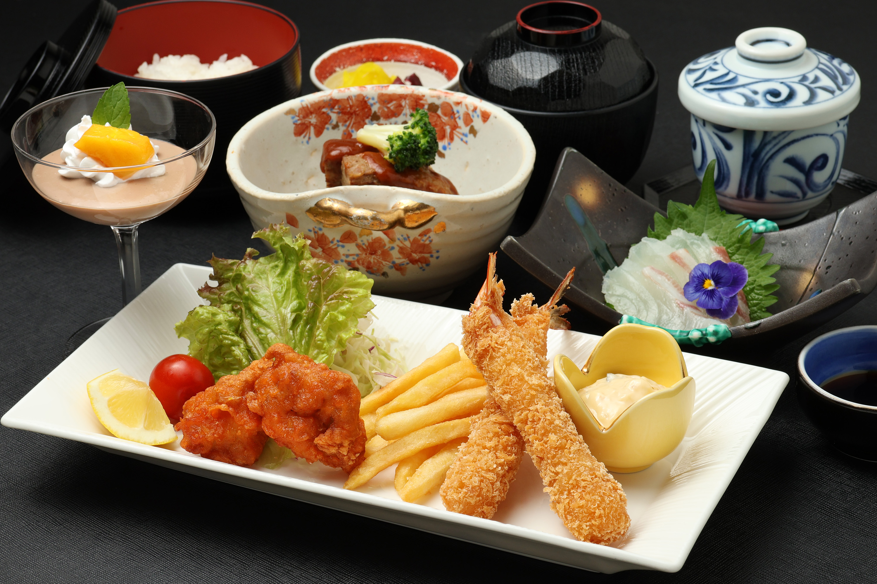 小中夕食