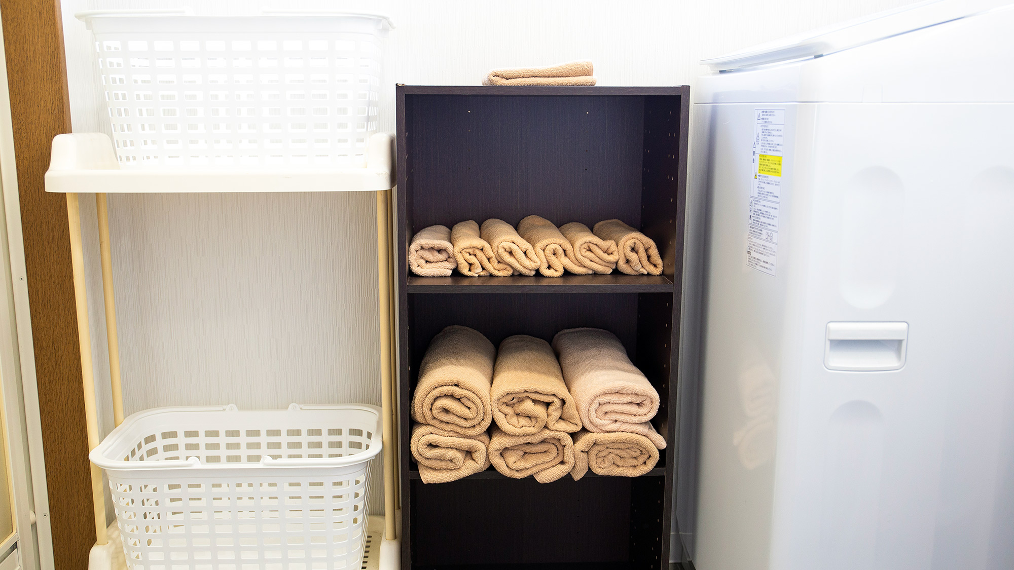 ・【アメニティ／タオル】タオルは脱衣所にご用意しております。ご自由にお使いください