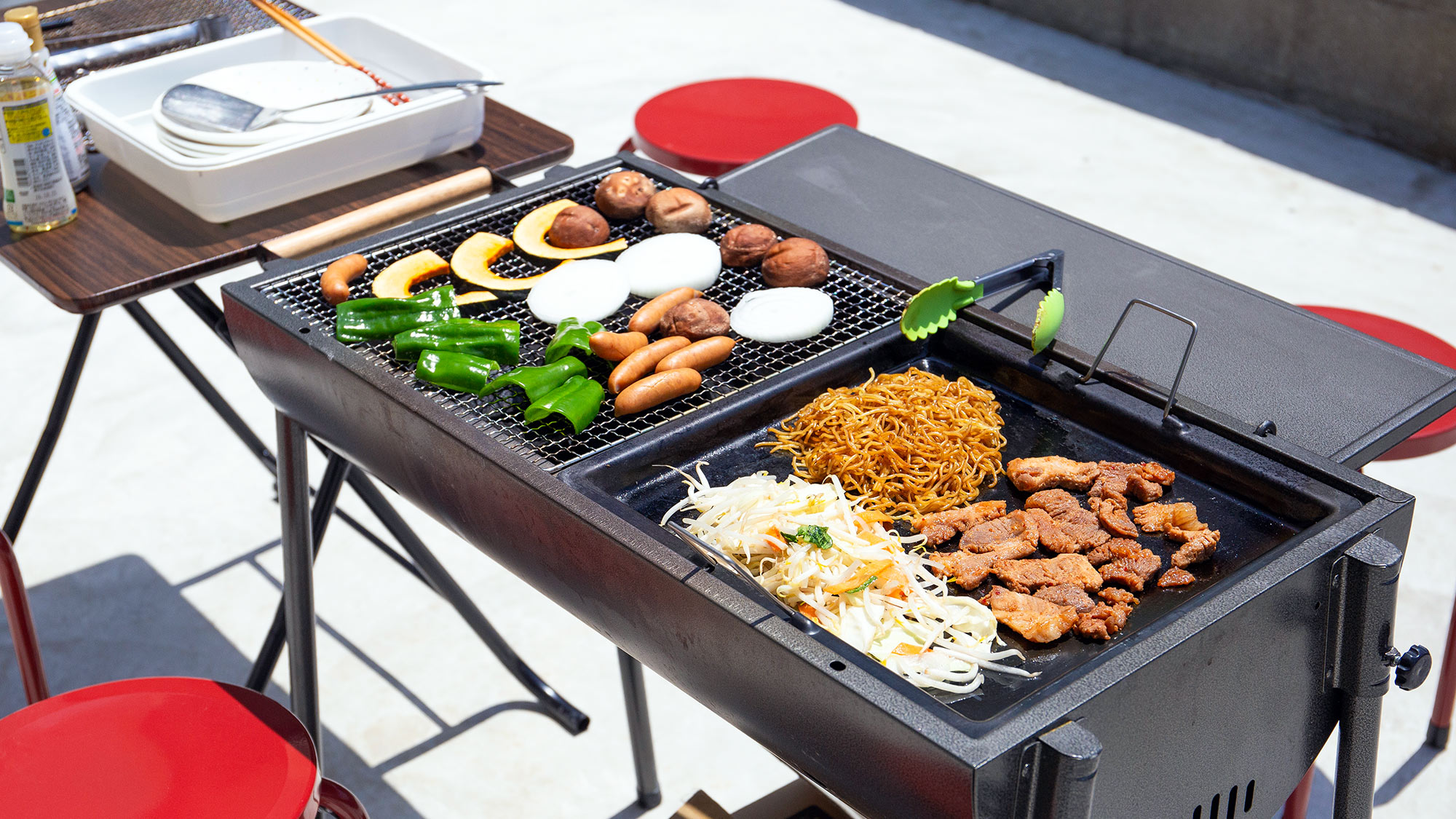 ・【BBQ】食材持ち込み式。好きな食材を好きなだけ堪能できます