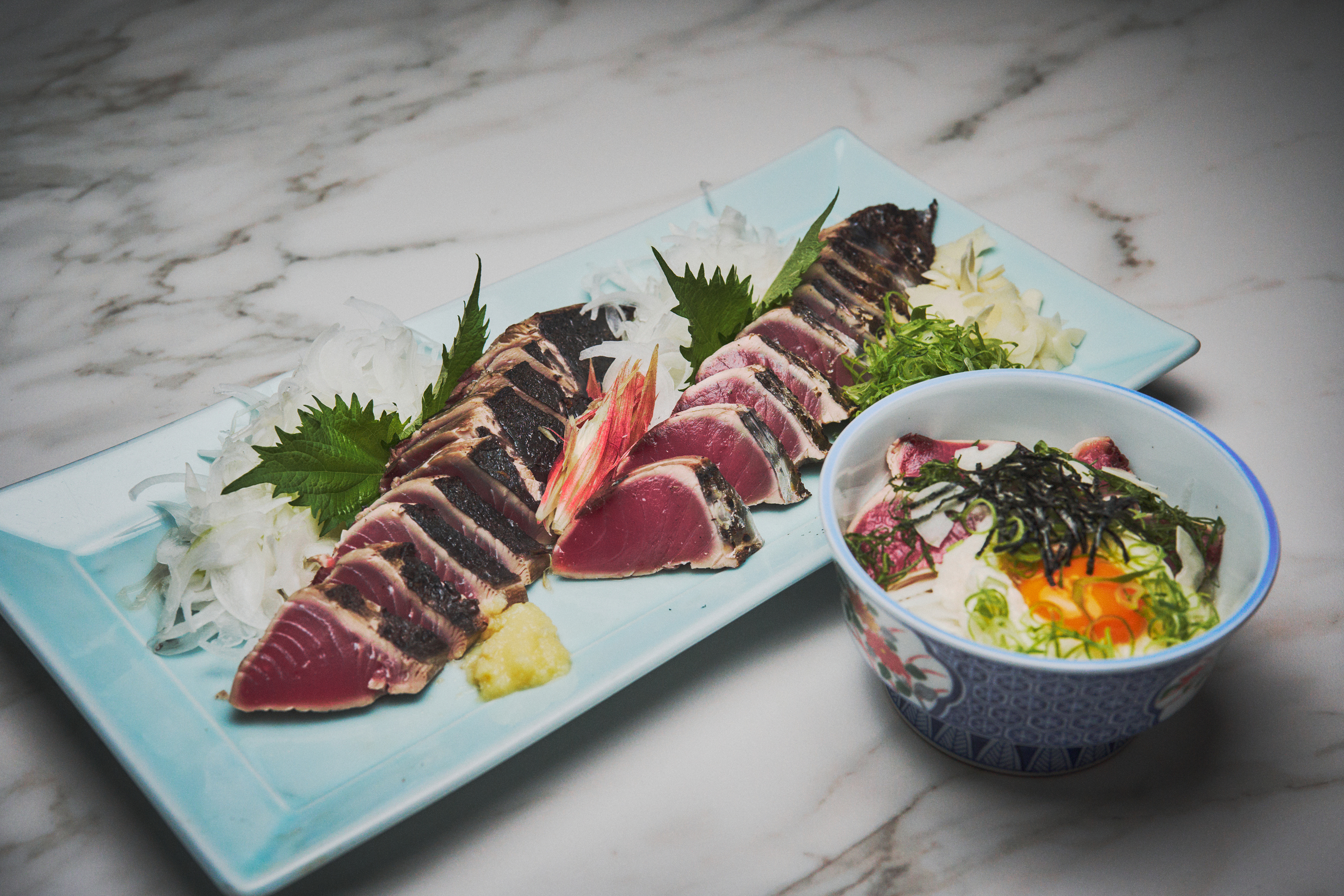 夕食　カツオ藁焼き体験コース