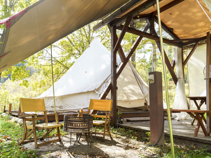 【プライベート焚き火付】カジュアルベルテント