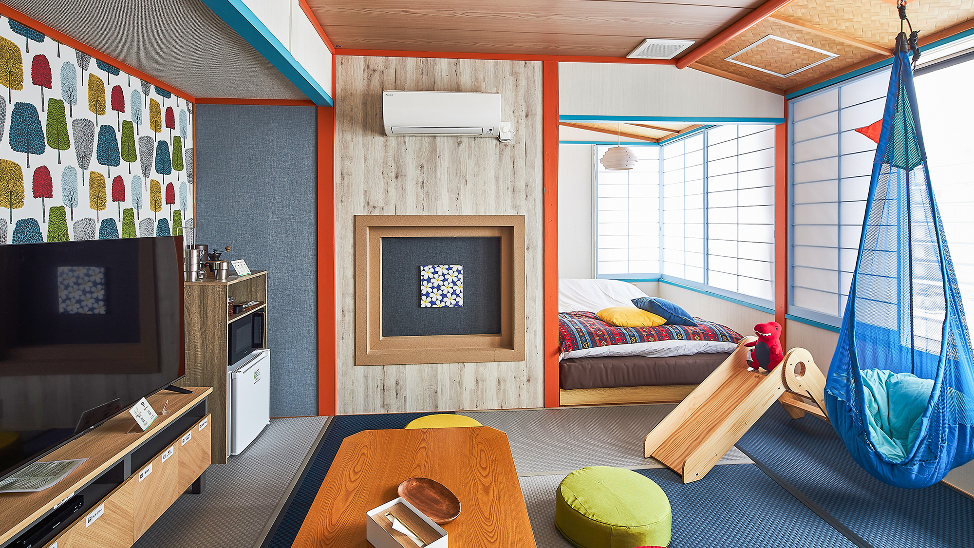 【本館】和洋室カジュアル６-室内遊具付き--47㎡