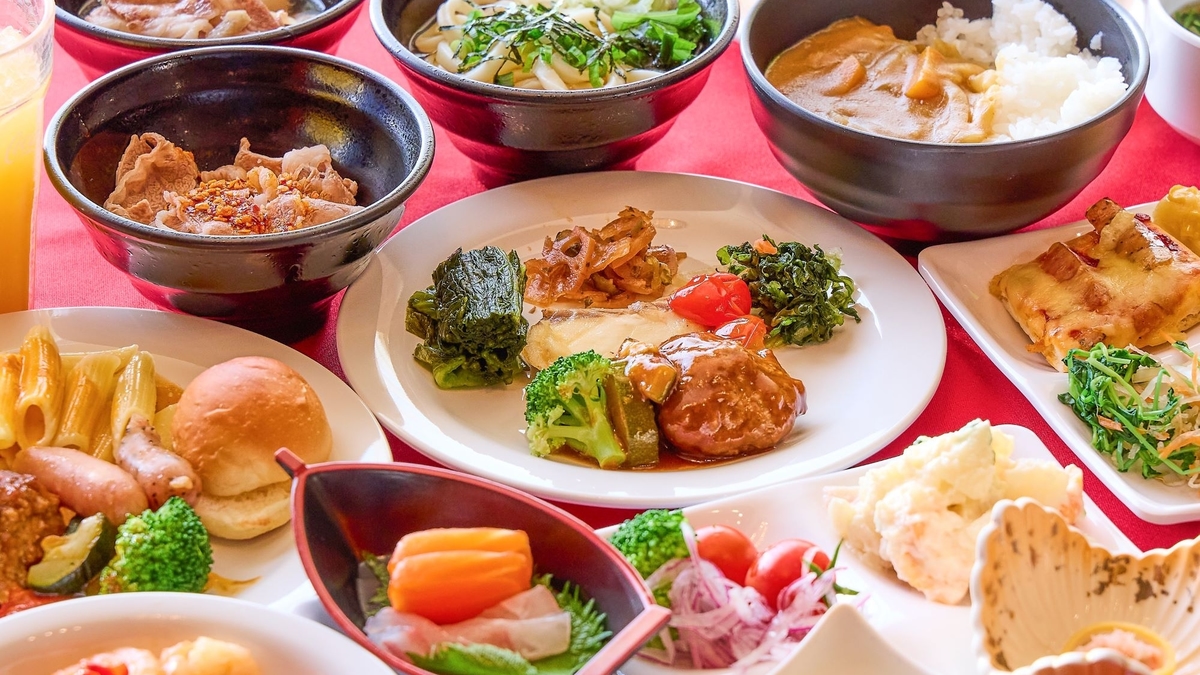 アンダの森 山形天童店の夕食ビュッフェ