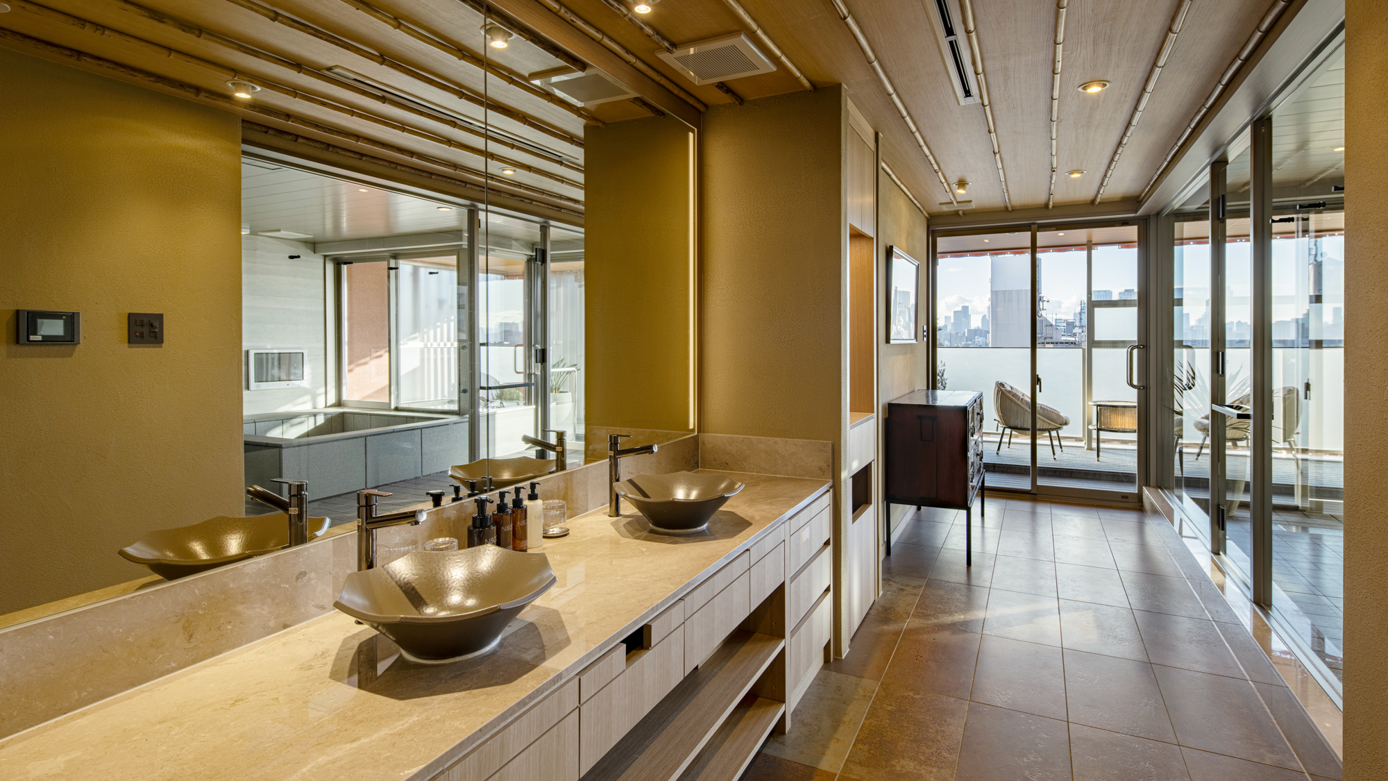 【テラスガーデンスイート】ダブルボウル洗面台