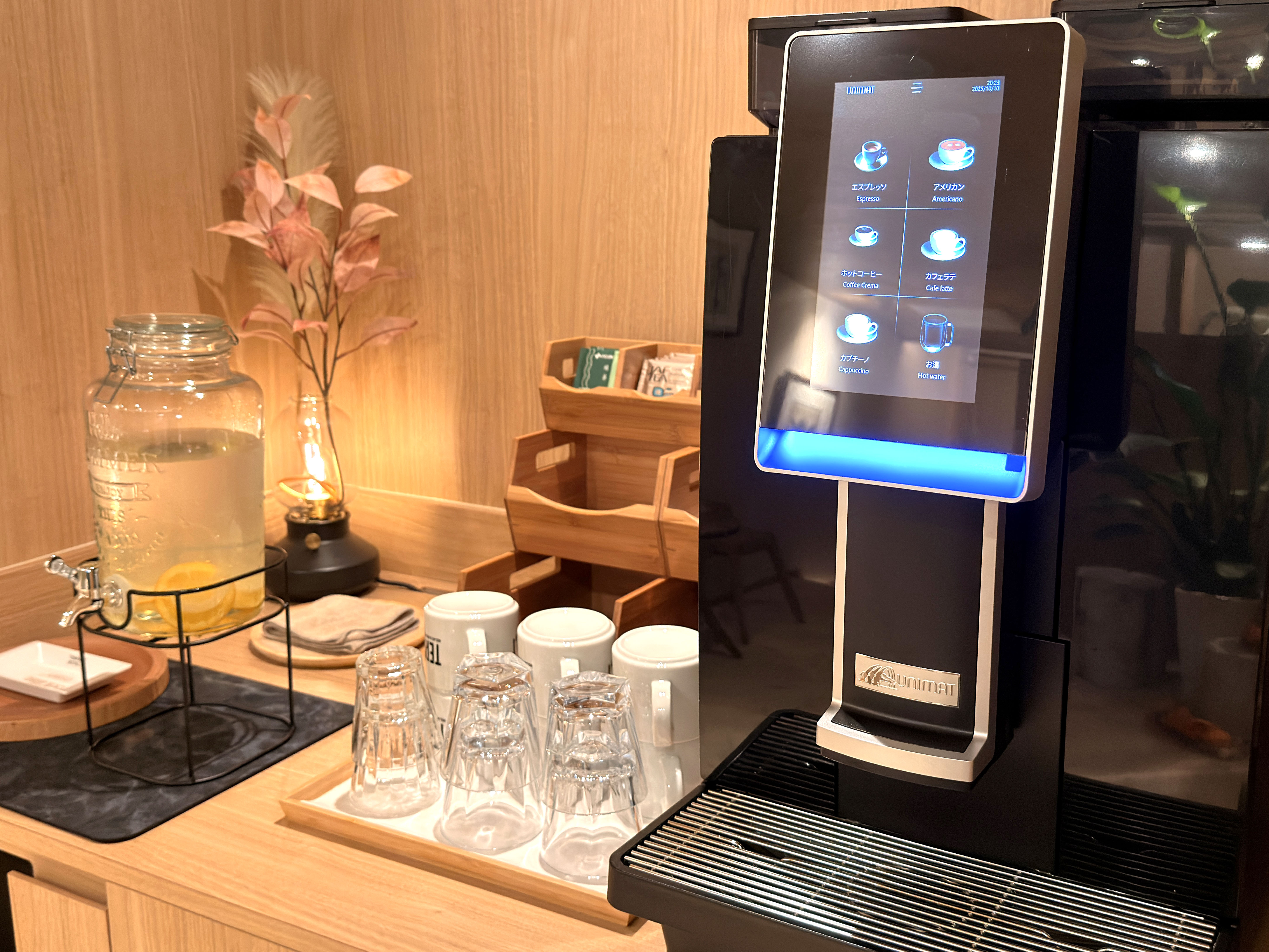 ご利用者様専用ラウンジでのウェルカムサービス