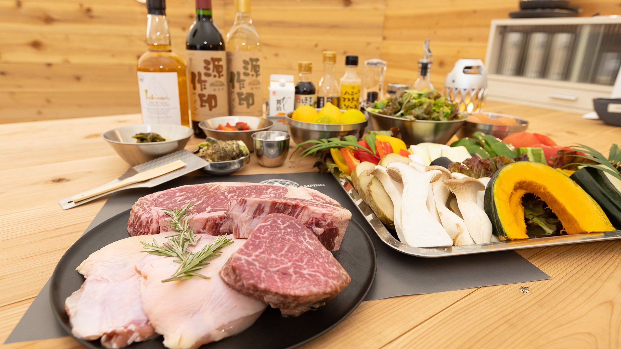 【スタンダード2食付】贅沢BBQ＆温水プールで非日常な休日を（満願の湯・温泉チケット付）