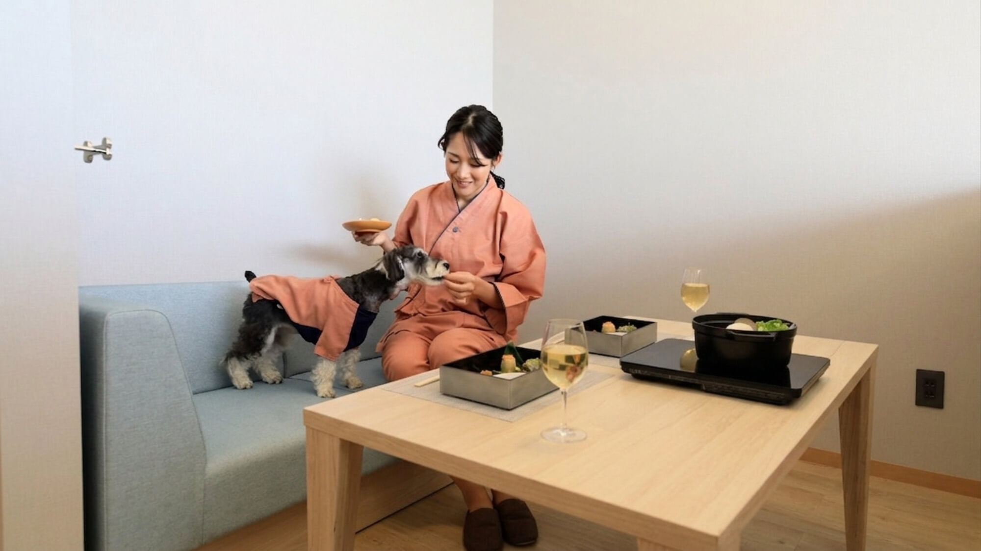 【お部屋食】わんちゃんとのんびりお食事タイム
