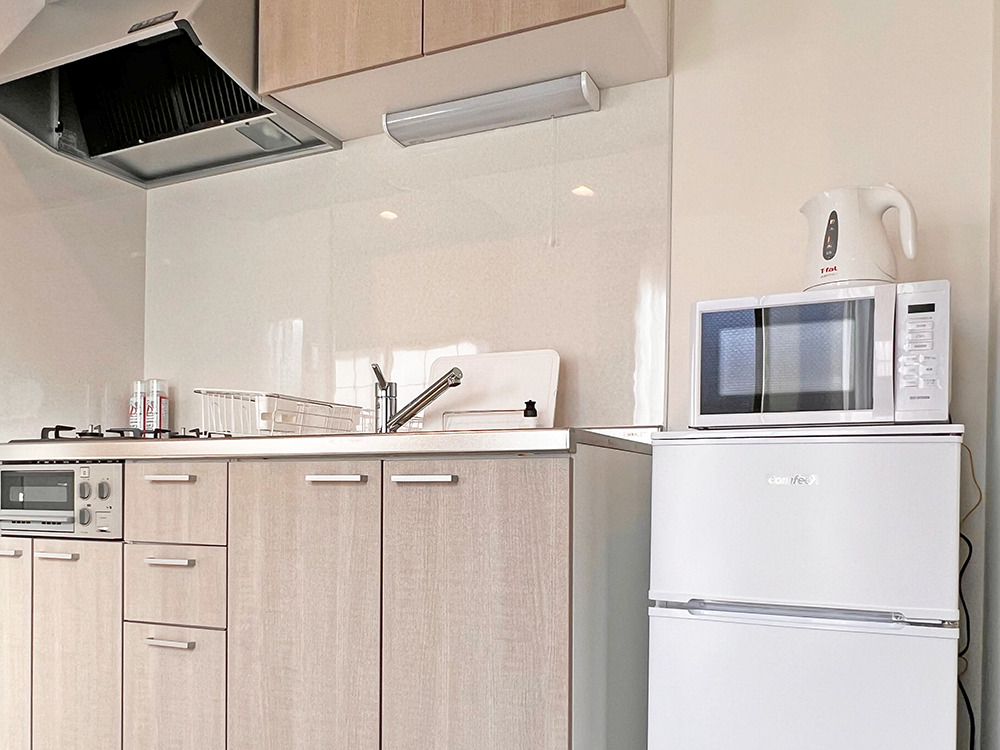 デラックス和洋ツインのキッチン