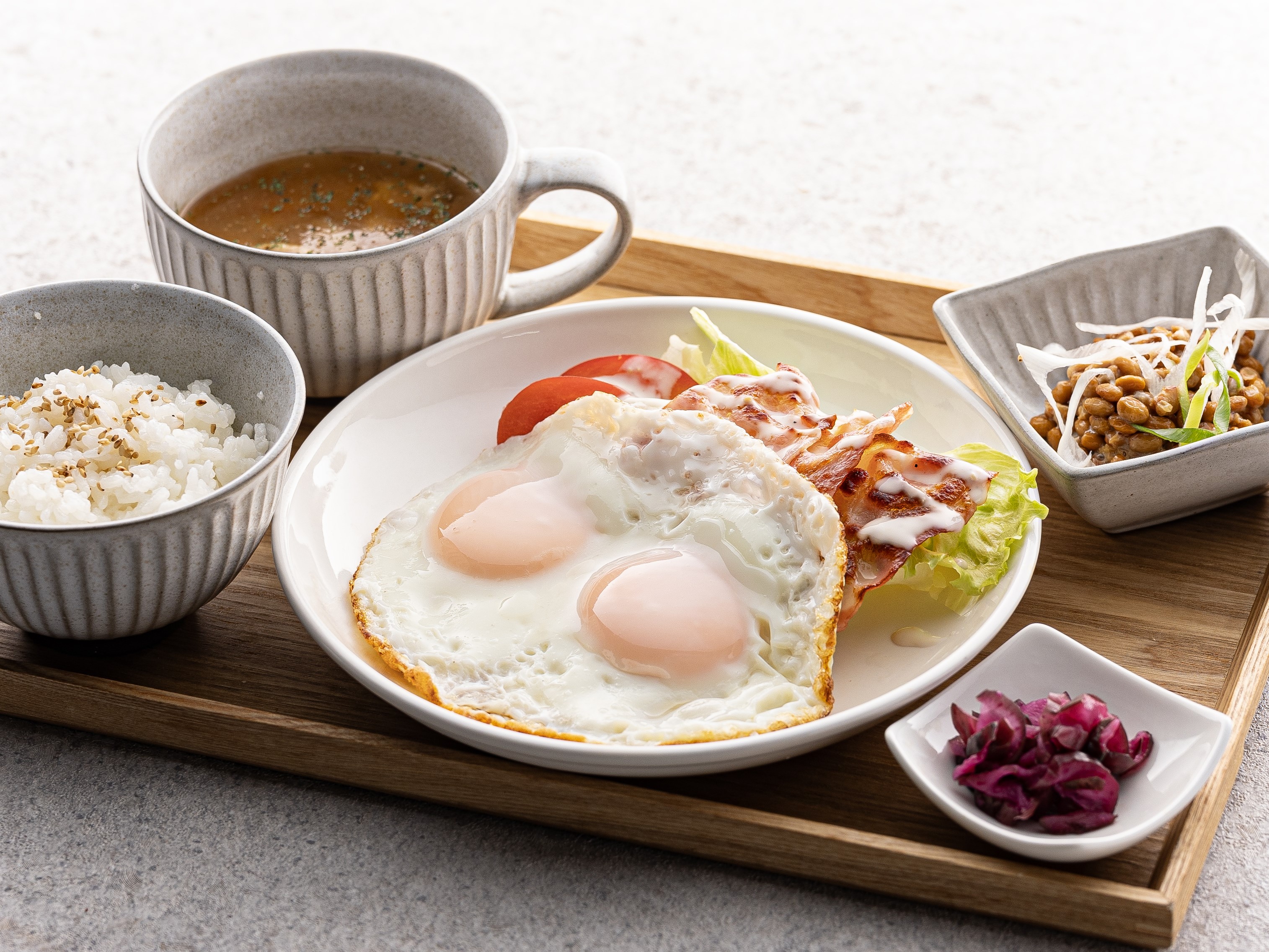 【朝食】納豆定食