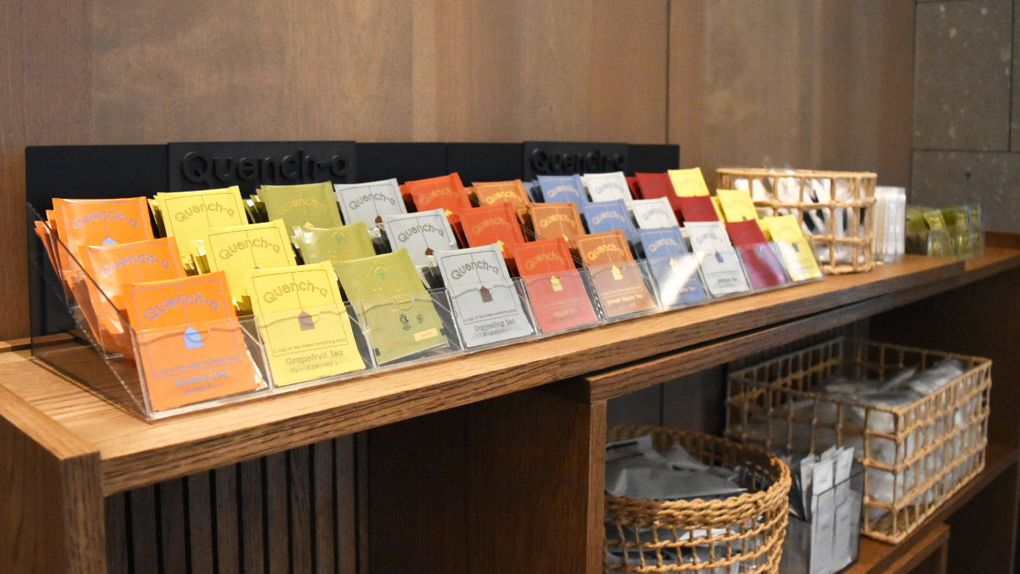 【アメニティバイキング】＜1F＞スキンケア、ヘアゴム、各種紅茶などアメニティをご用意しております