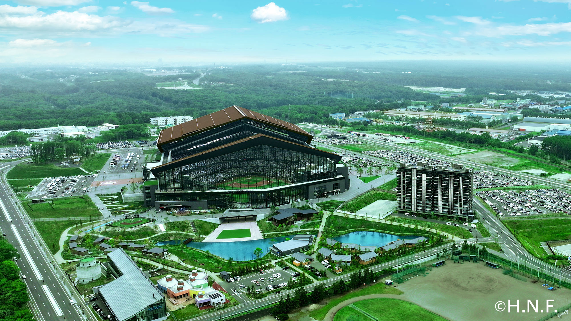 【北海道ボールパークFビレッジ】＜電車・徒歩で約58分＞365日楽しめる複合型施設