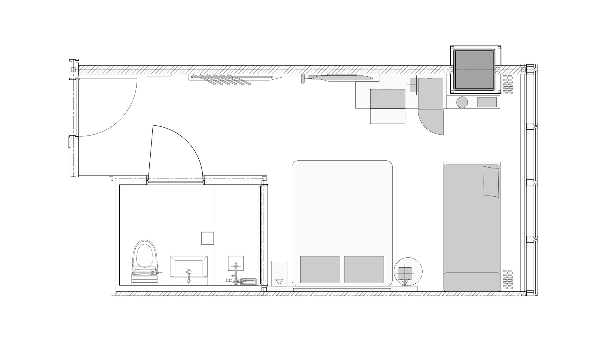 【ユニバーサルクイーン】25～26平米／室内の段差がなく水回りに手すりも備えたユニバーサルデザイン