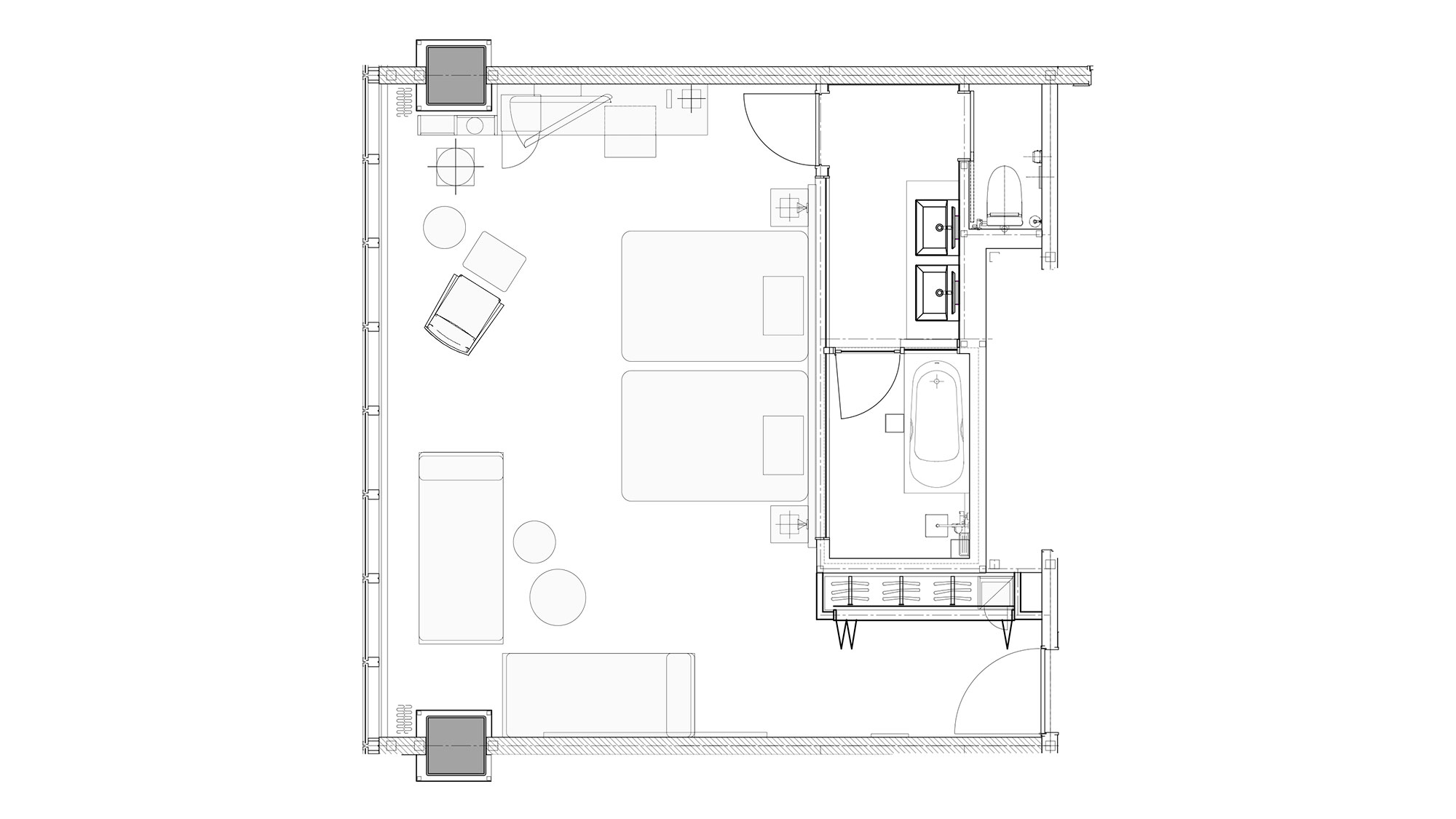 【スイート】52平米／6室限定の高層階スイート。旅の疲れを癒す眺望をお愉しみいただけます