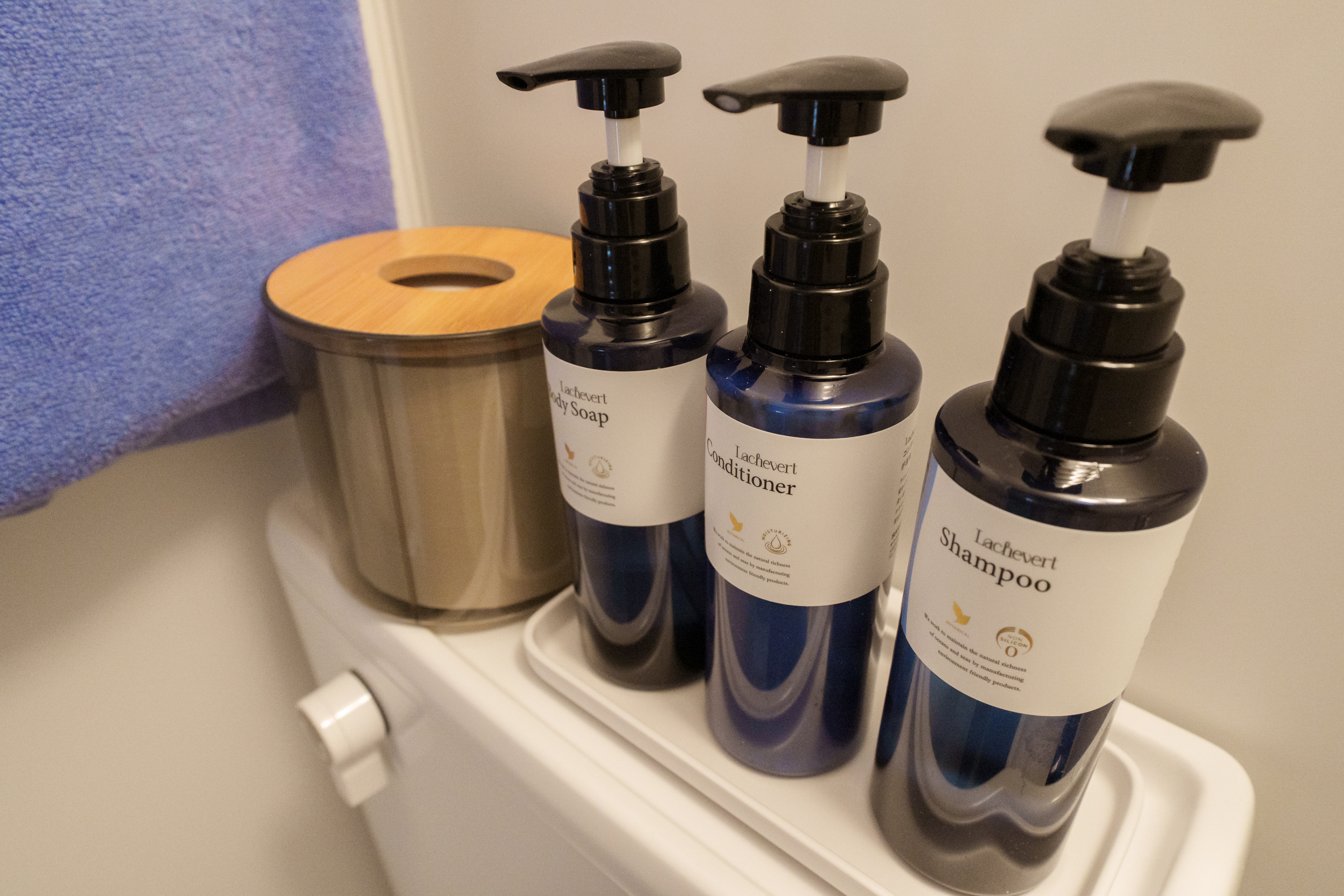 シャンプー／コンディショナー／ボディーソープ