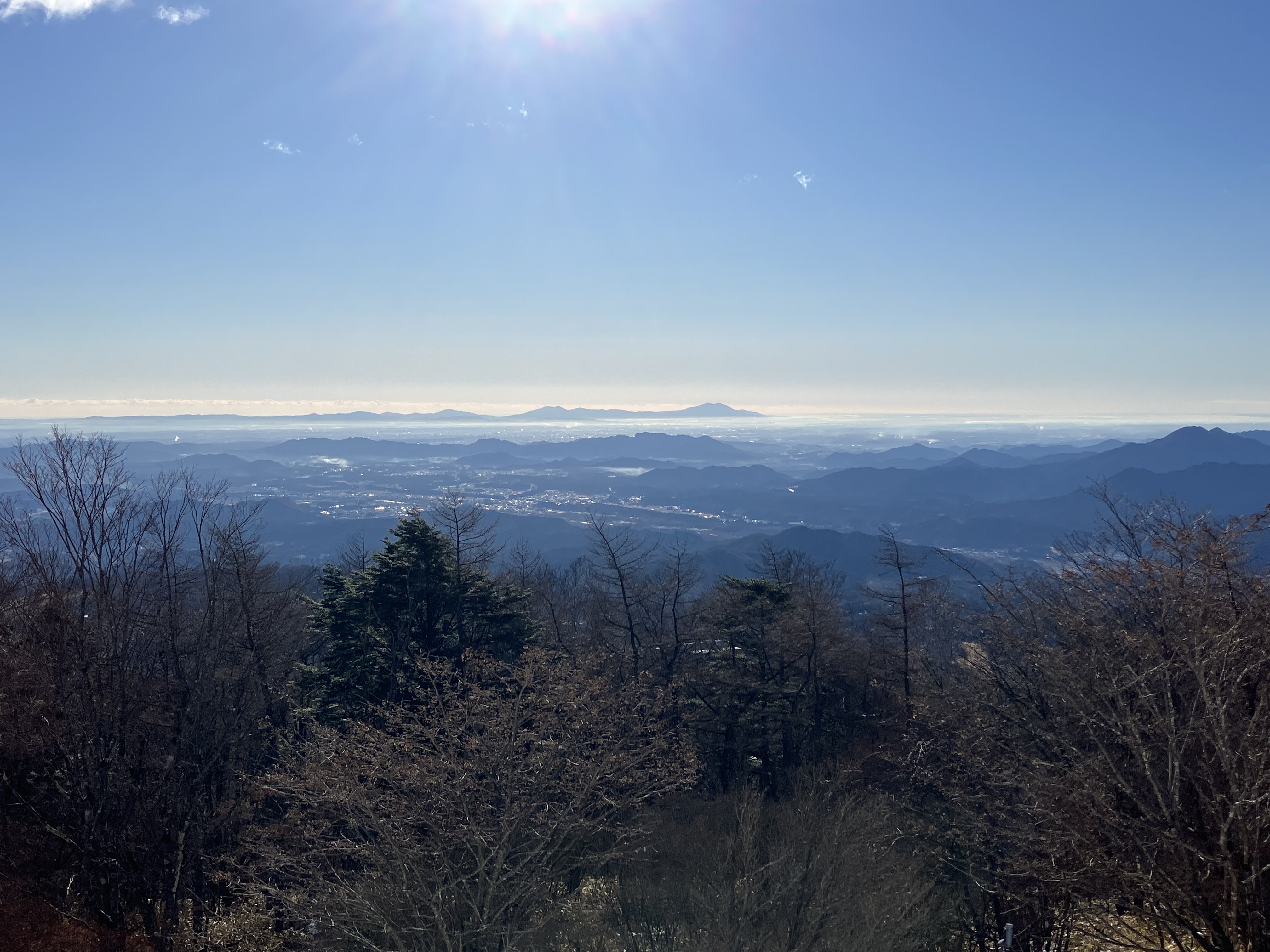 キスゲ平から関東平野が一望できます