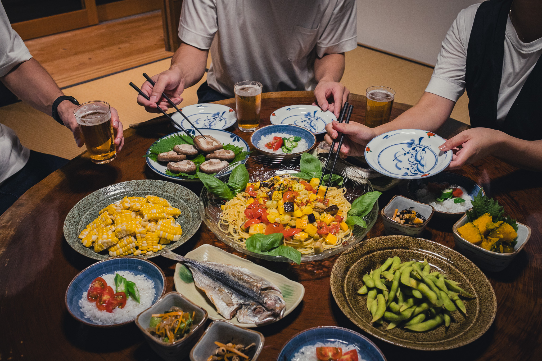 【その他】夕食はみんなで作って食べるのもおすすめです。