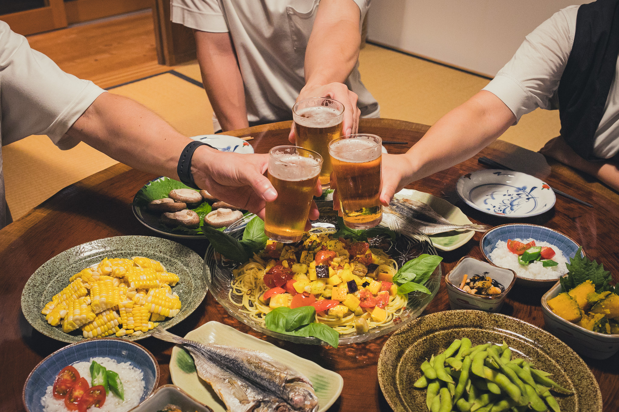 【その他】夕食はみんなで作って食べるのもおすすめです。