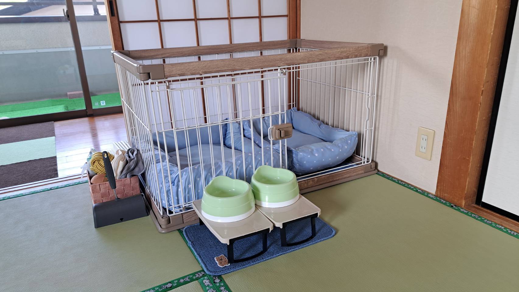ウィズペットルームには、ケージを含めた基本的なペットアメニティーをご準備しております♪
