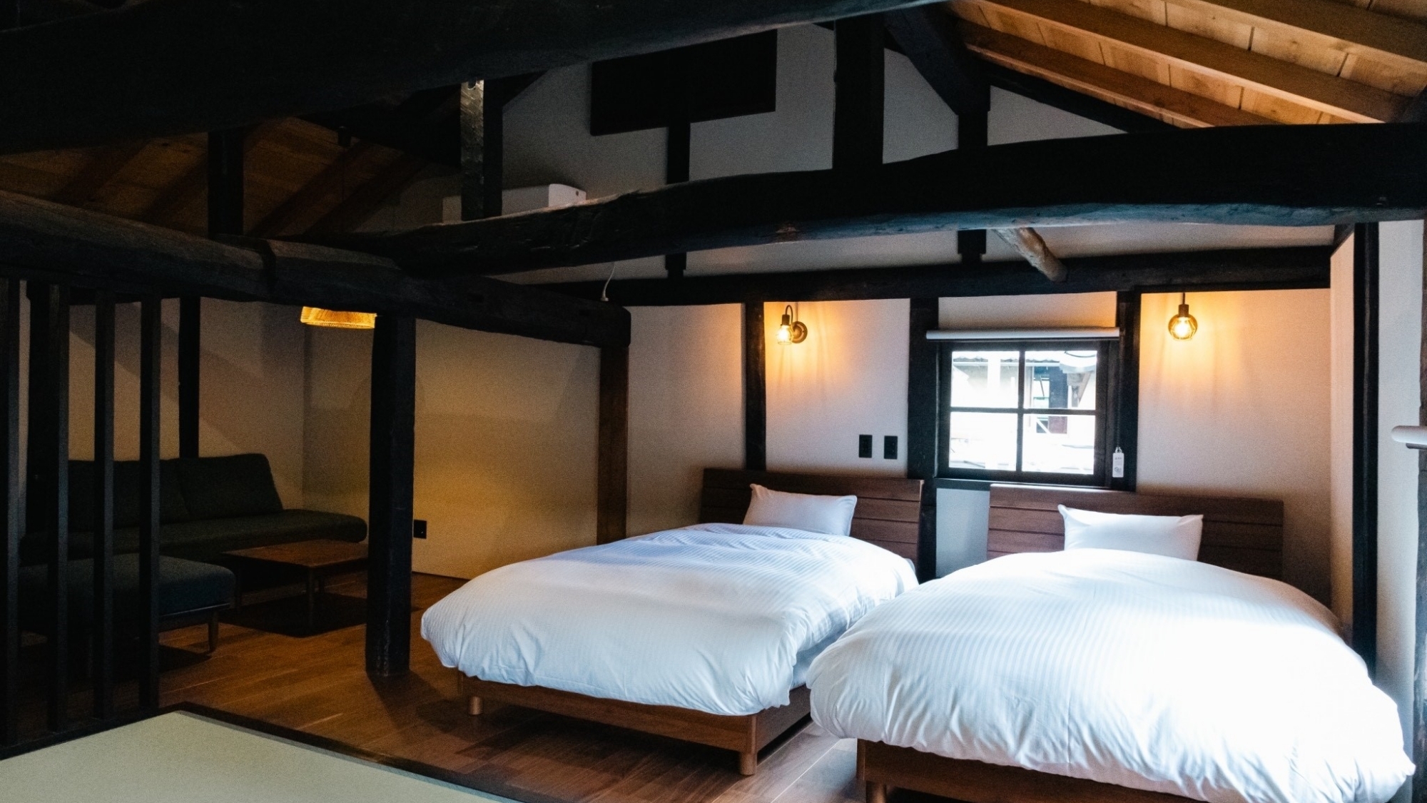 *【客室】木のぬくもりに包まれる、心地よい眠りの空間。