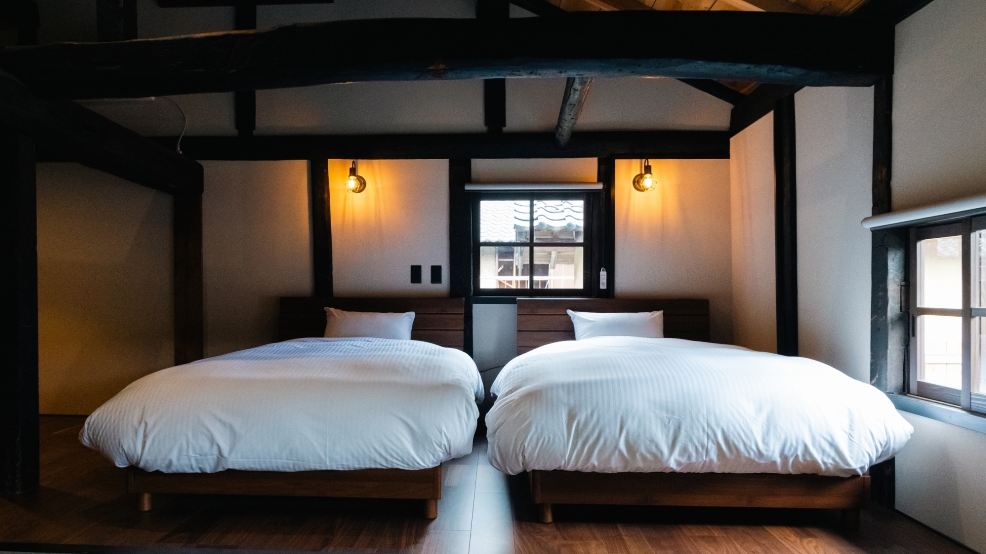 *【客室】木のぬくもりに包まれる、心地よい眠りの空間。