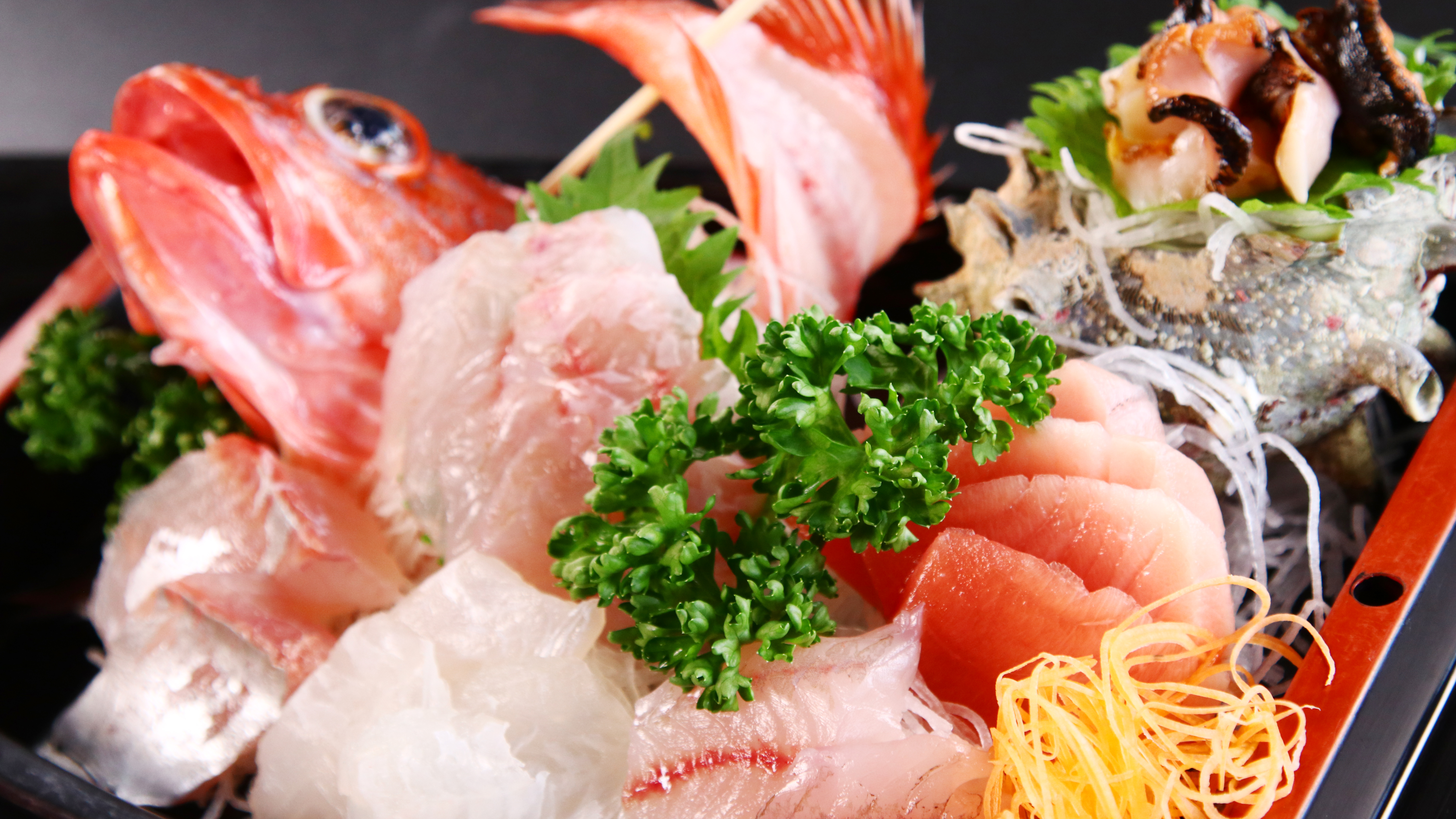 【夕食】舟盛り*