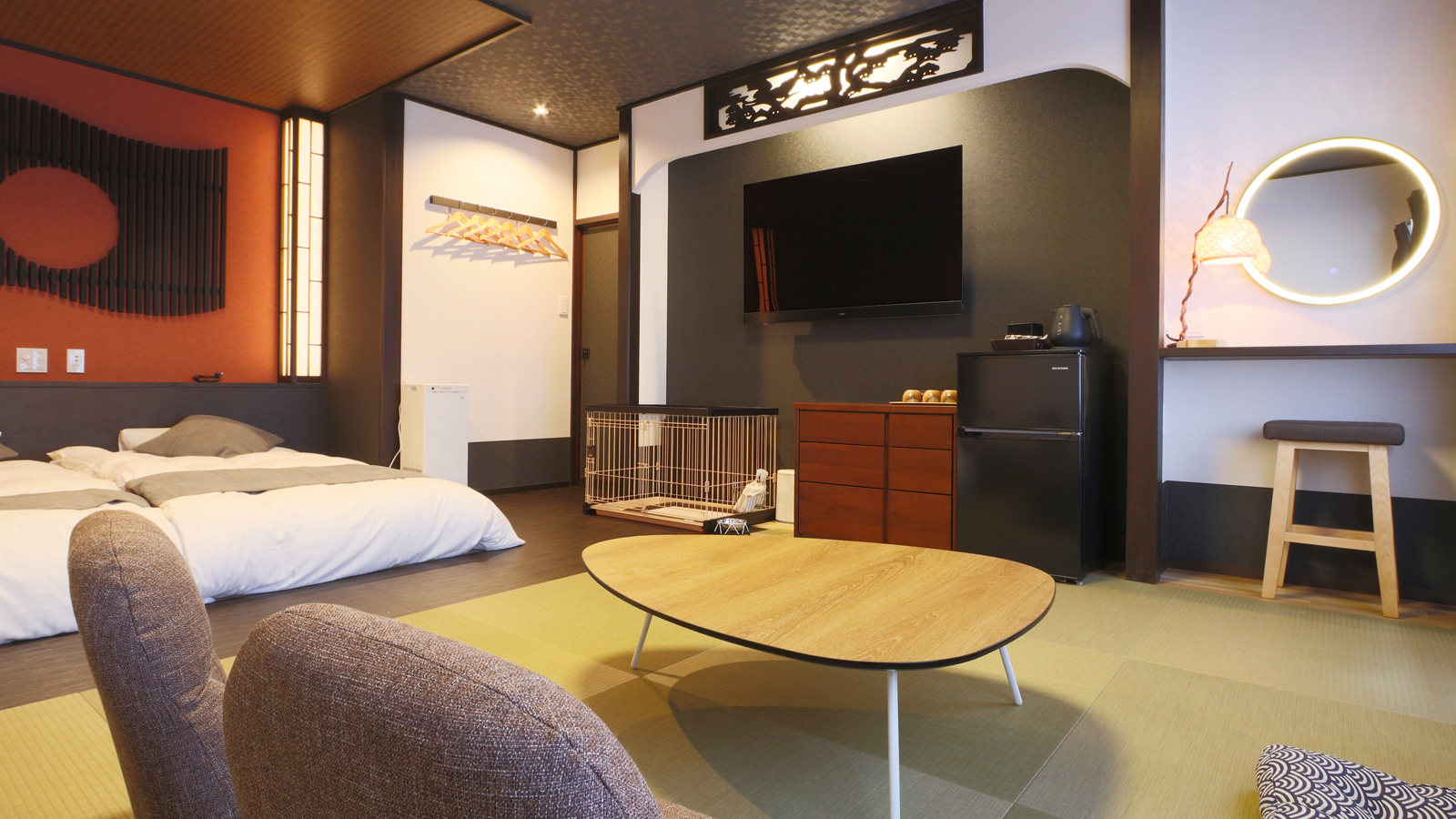 【部屋201】-リビング・ベッドスペース-*