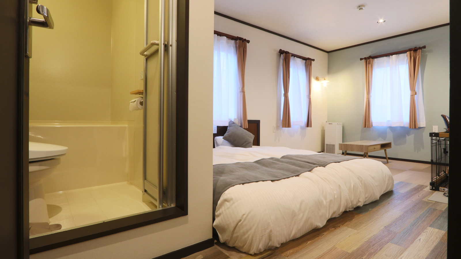 【部屋202】-山側ユニットバス付ツインルーム-*