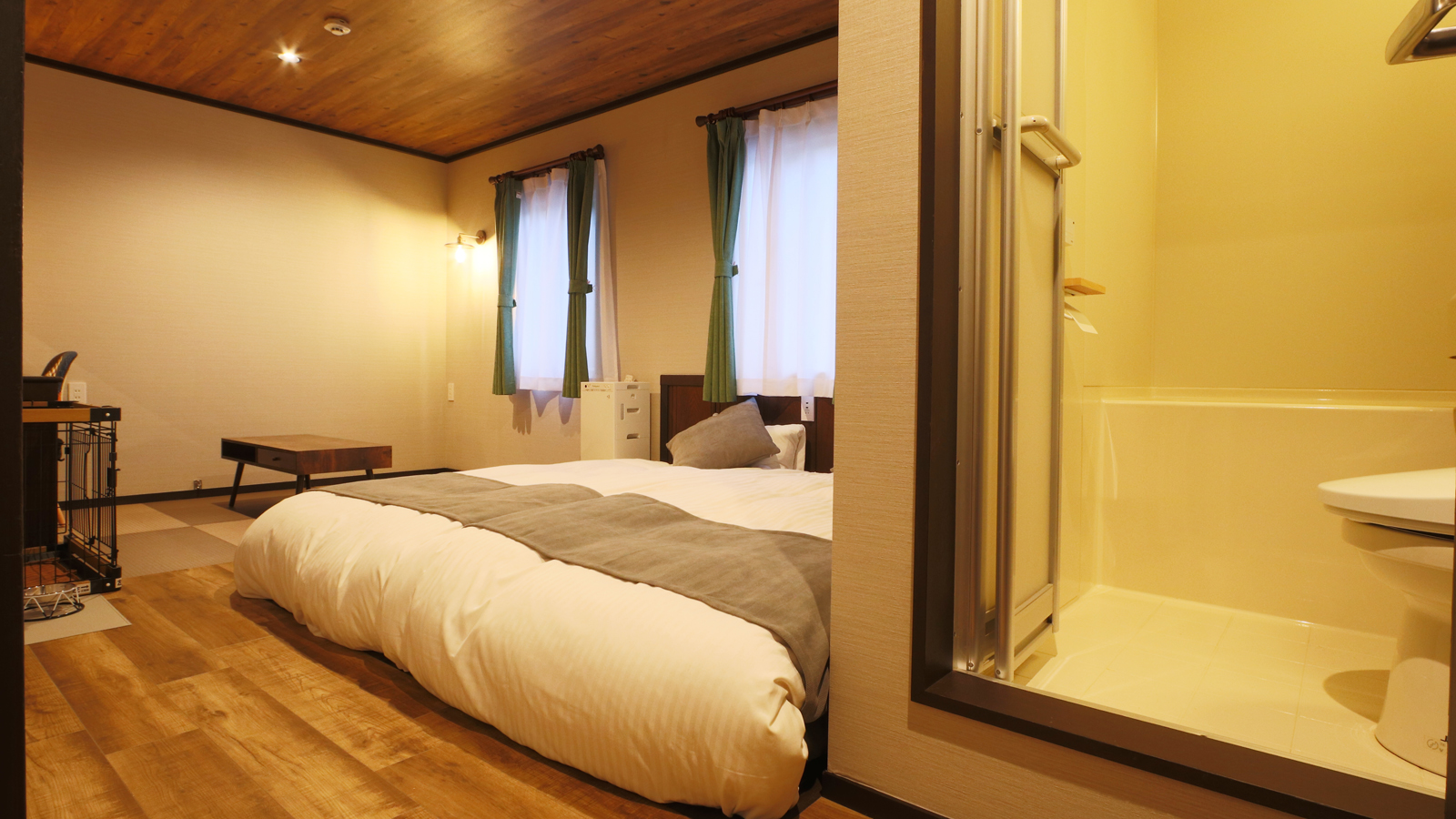 【部屋205】-山側ユニットバス付ツインルーム-*