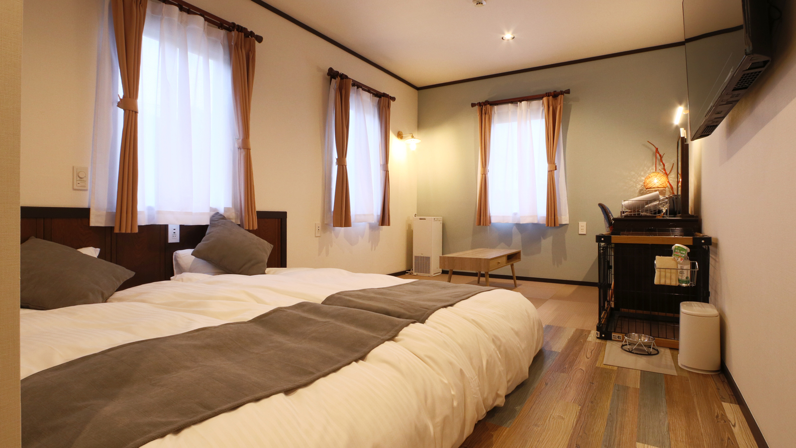 【部屋202】-山側ユニットバス付ツインルーム-*