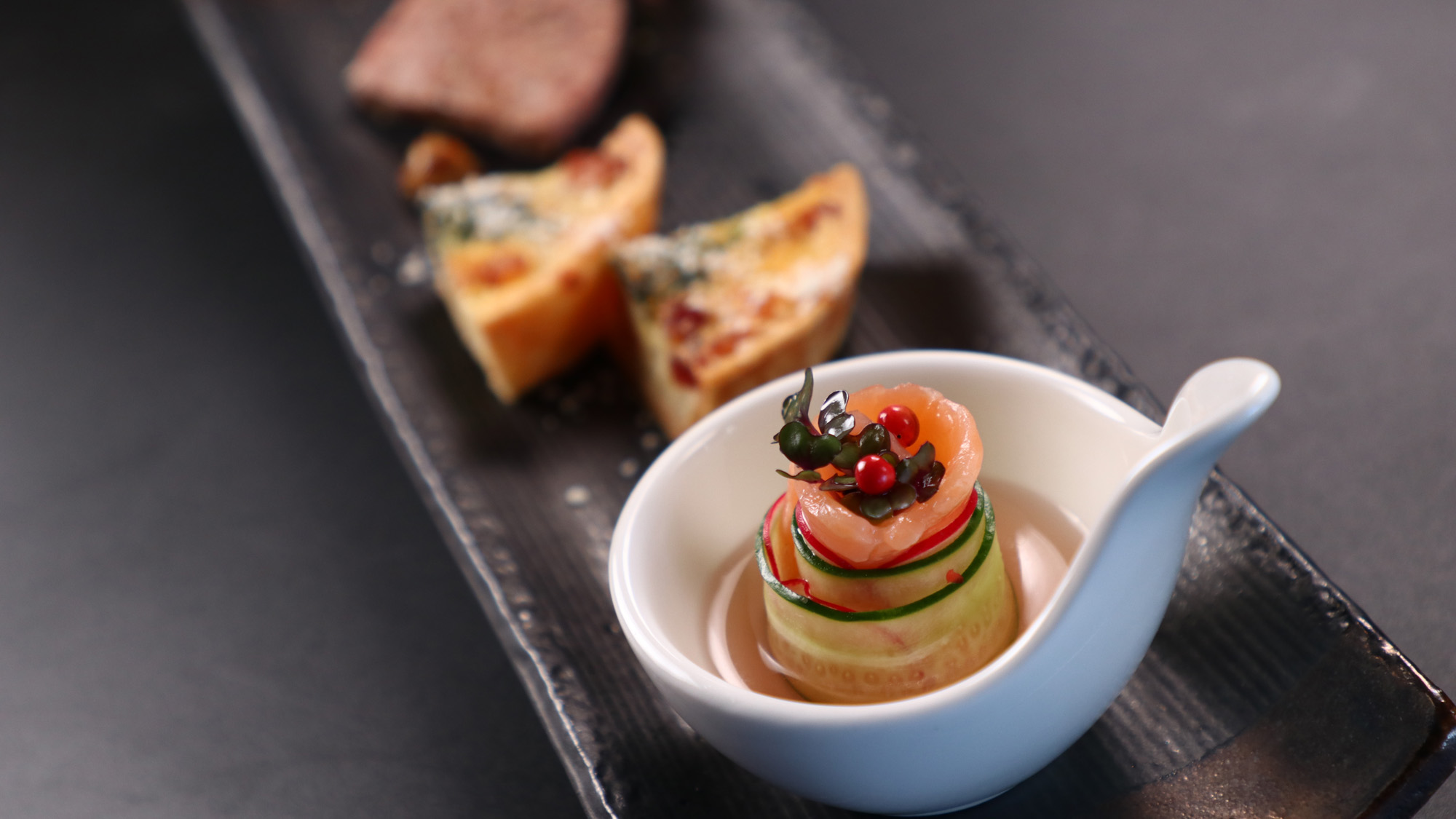 【夕食】お試しコース_季節の前菜一例