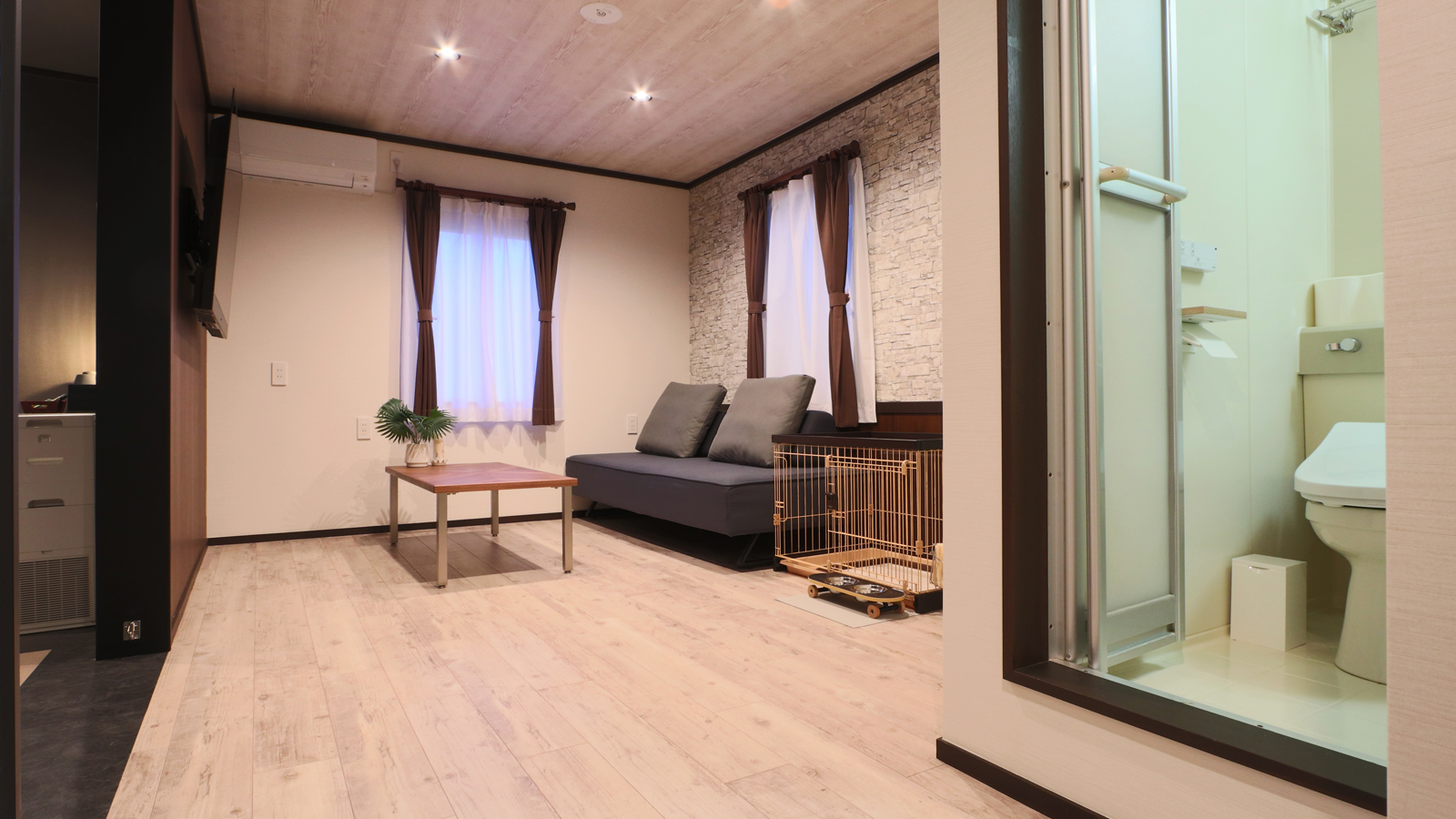 【部屋206】-オーシャンビュー・ユニットバス付ツインルーム-*