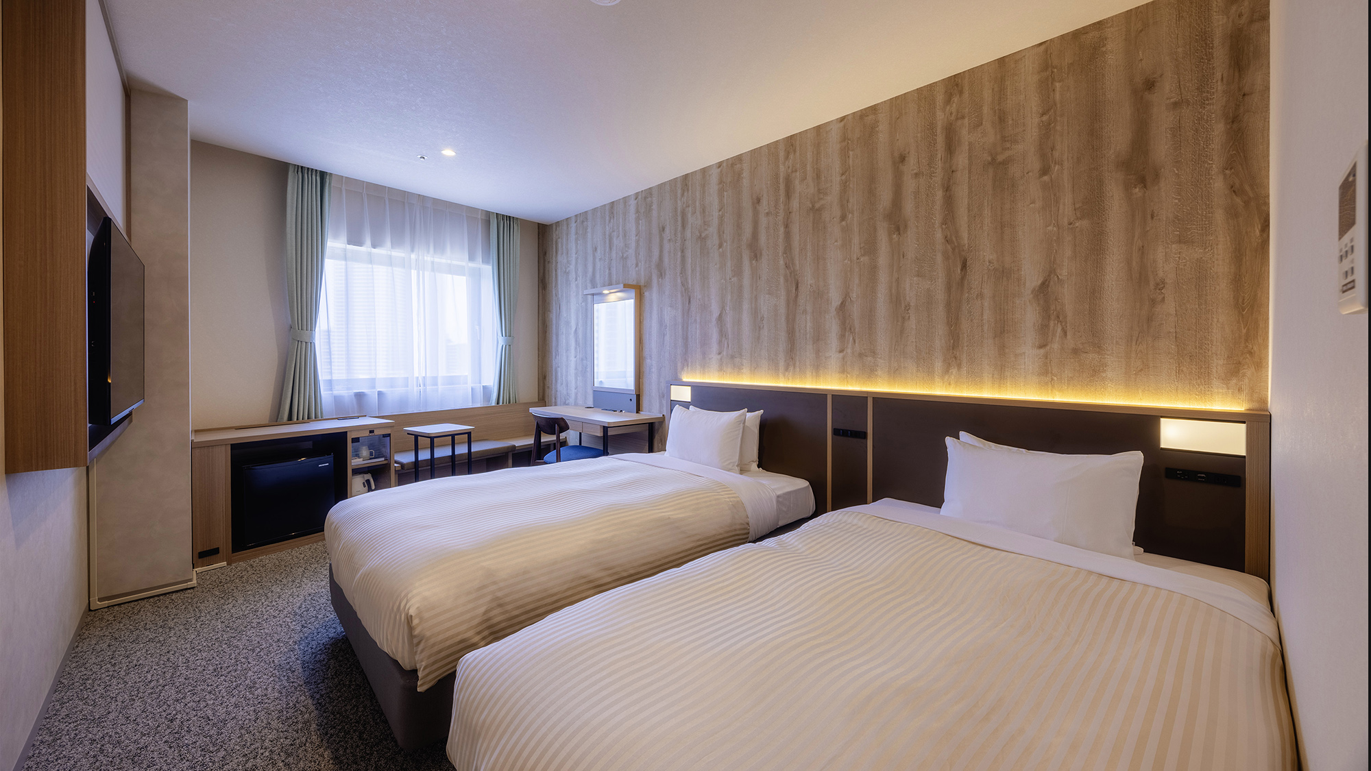 【ツイン】20平米/シングルベッド（110cm幅）ハリウッドツイン対応も可能です