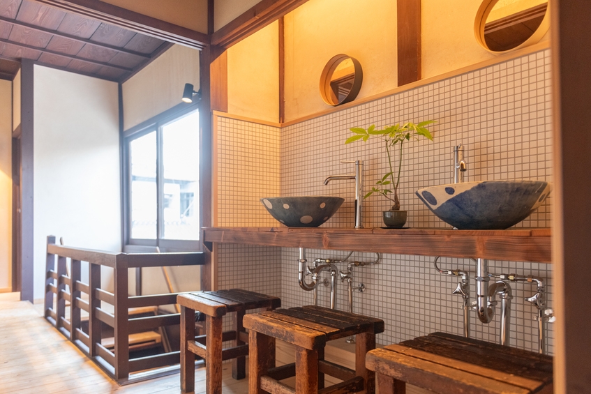 【無人チェックイン/禁煙】篠山城下町の中心街に位置する古民家を改修したゲストハウス