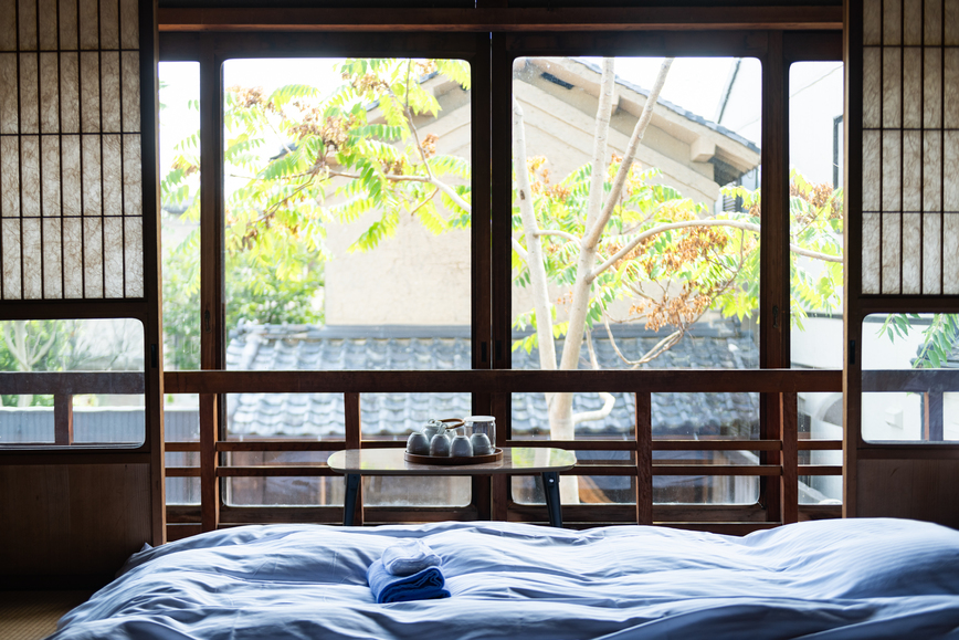 【無人チェックイン/禁煙】篠山城下町の中心街に位置する古民家を改修したゲストハウス