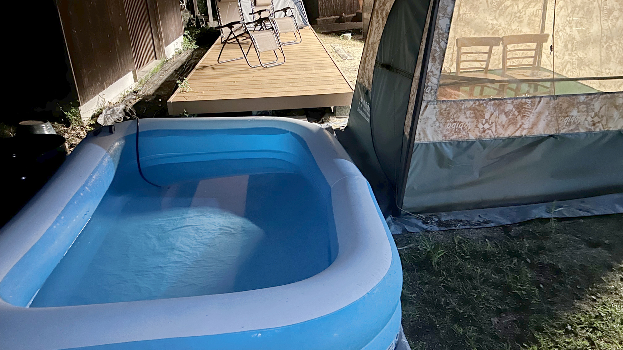 【サウナ】テントサウナと井戸水を使った水風呂