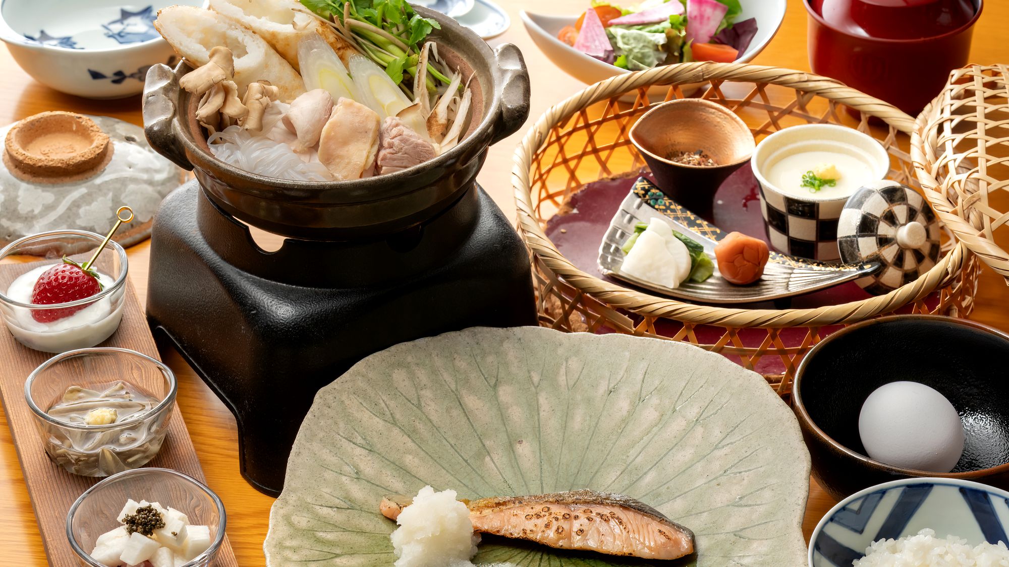 ■ご朝食イメージ｜秋田の食文化を大切にした和朝食をご用意