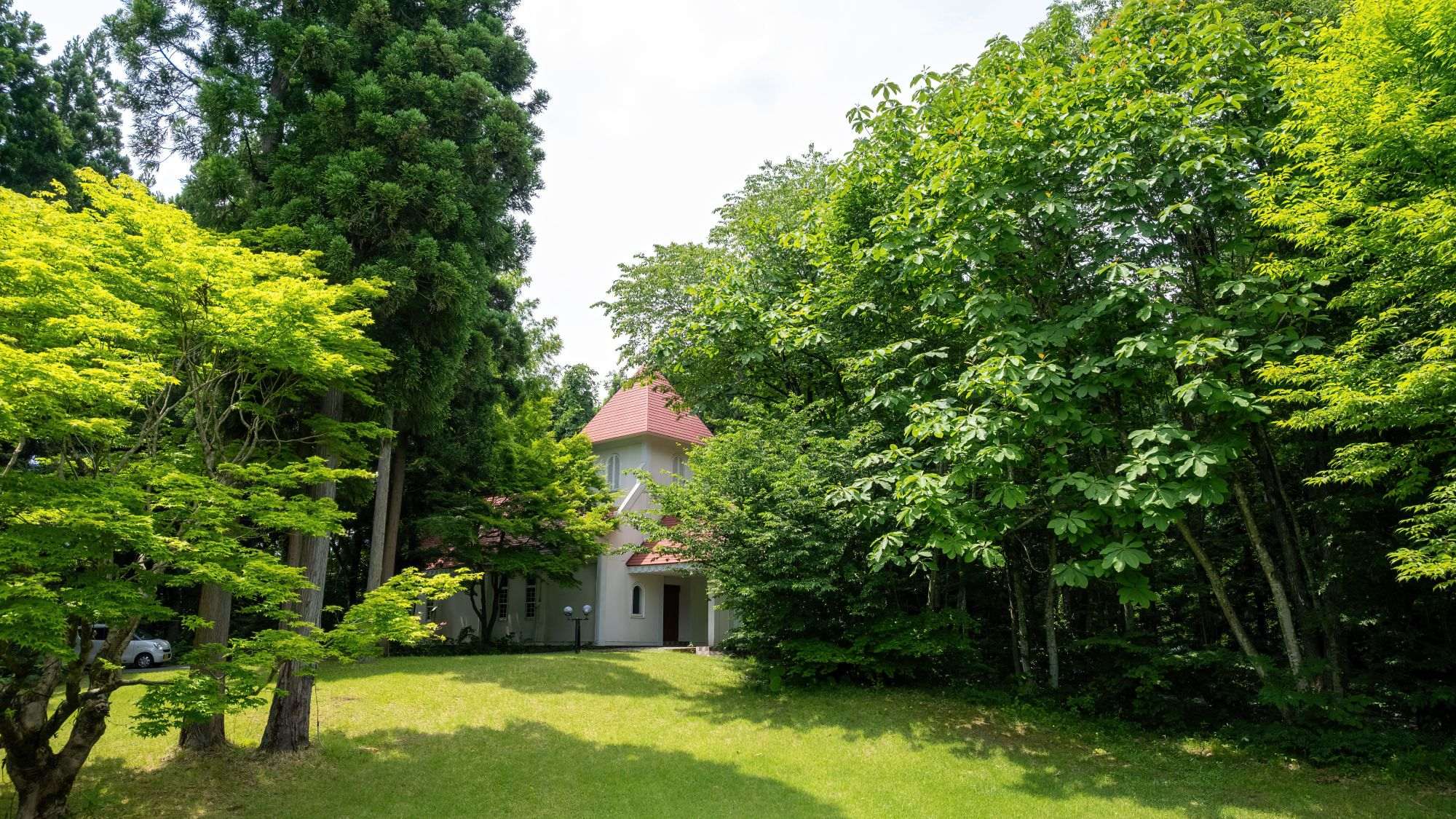 ■外観｜木々に囲まれ自然溢れる宿