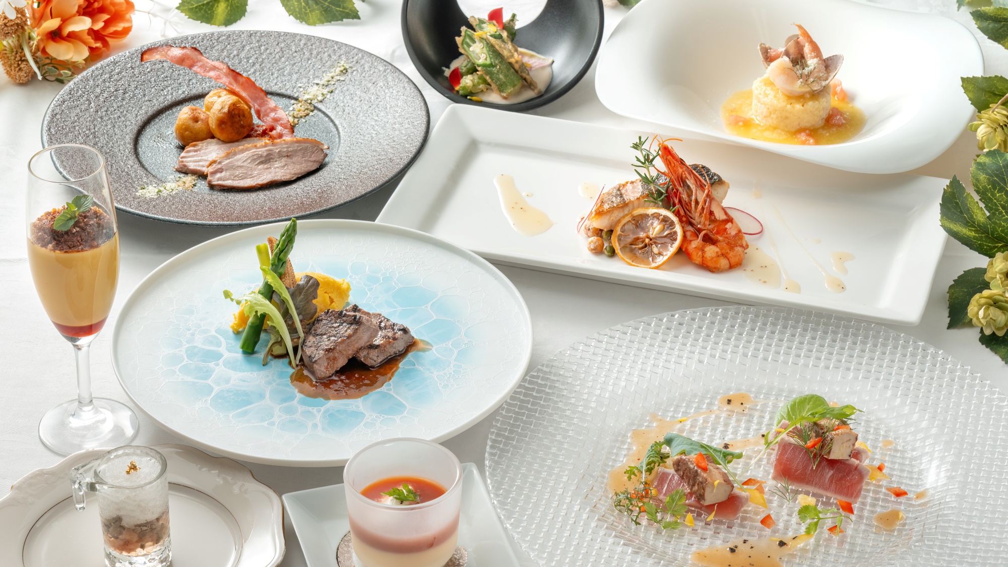 ■ご夕食一例／夏メニュー｜秋田の味覚を箸でお気軽にお召し上がりください