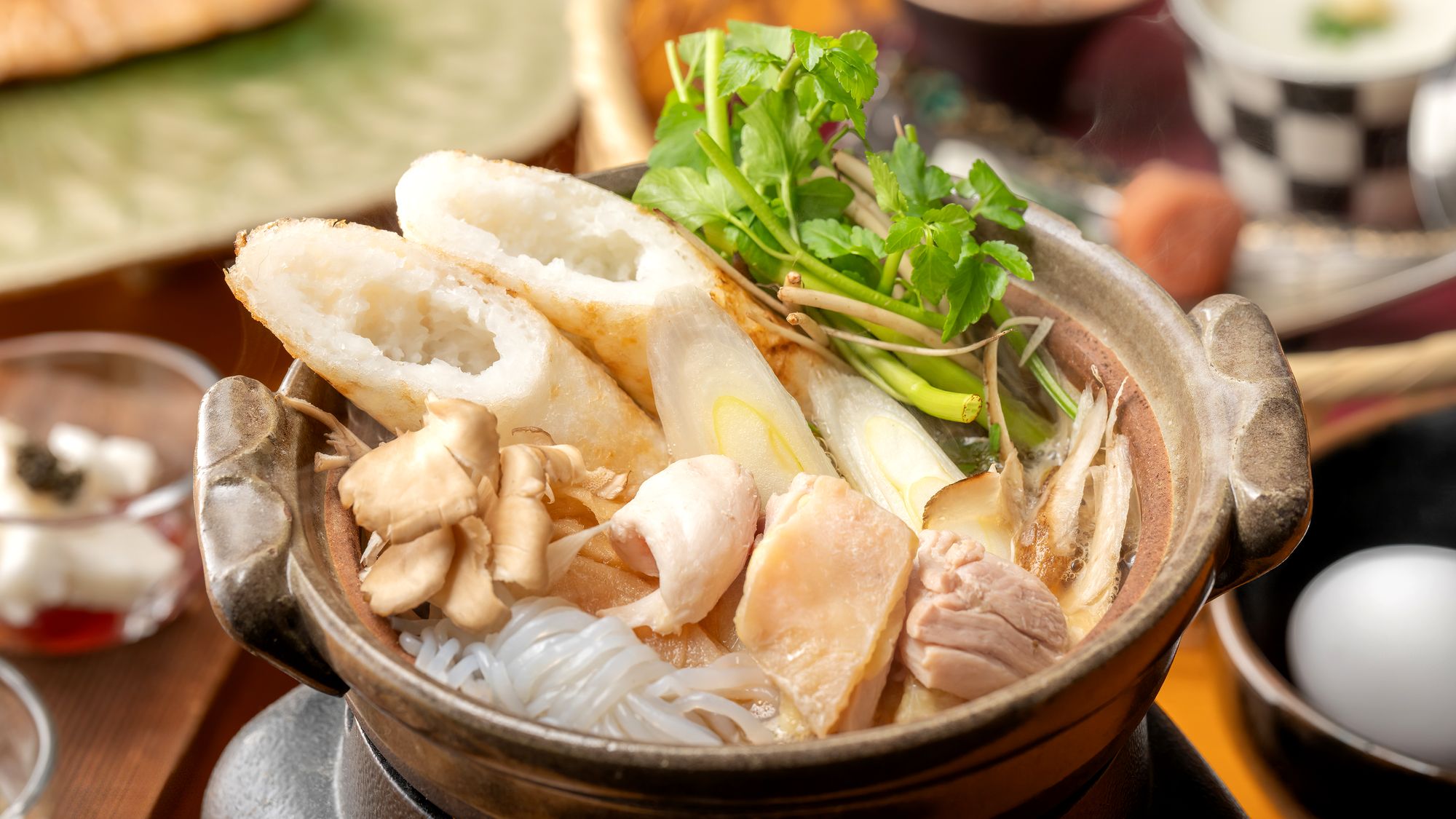 ■ご朝食イメージ｜秋田名物「きりたんぽ鍋」
