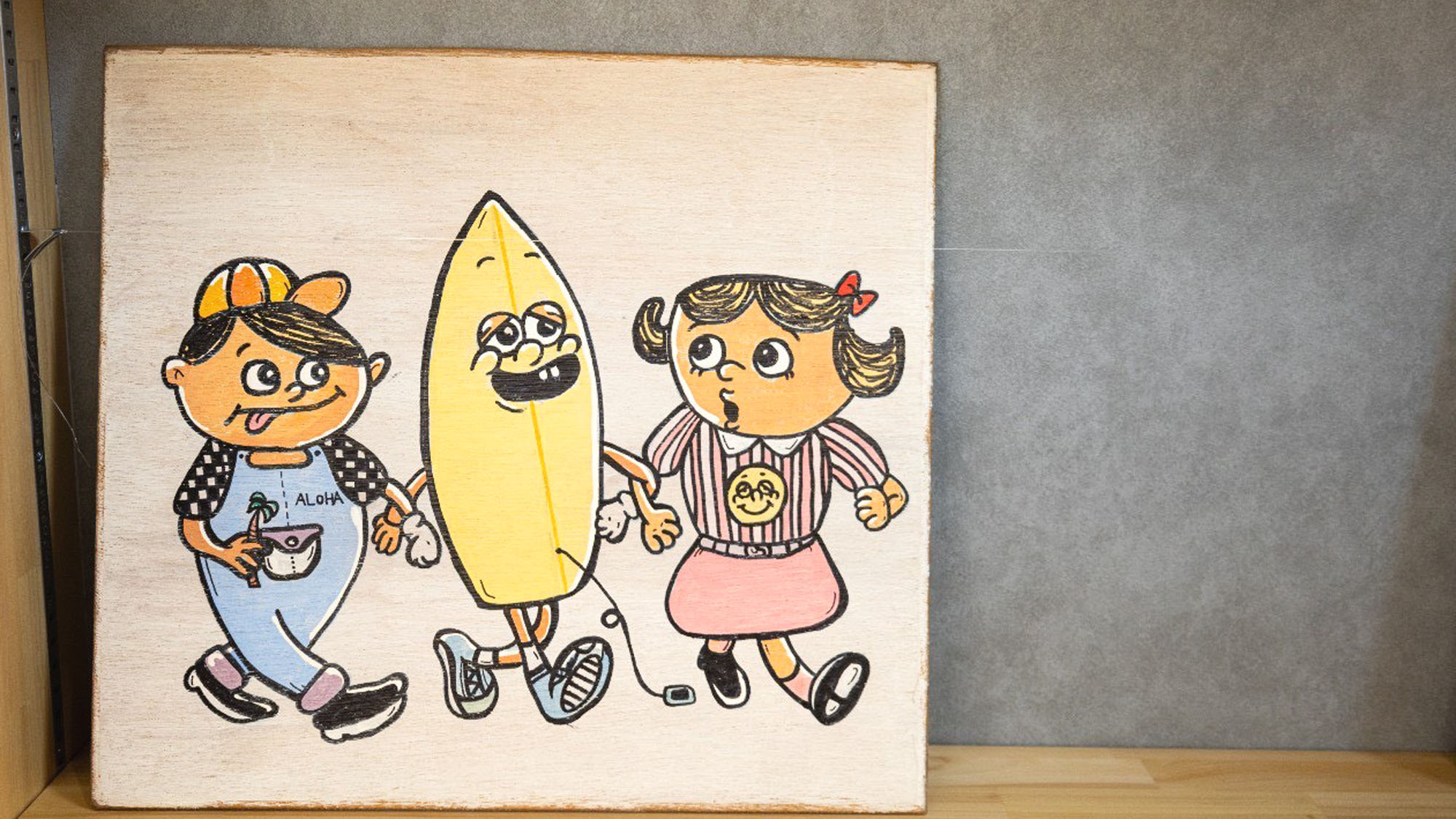 宿にはこんなにかわいいイラストも！ぜひ探してみてください♪