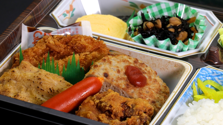 【夕食付き】お部屋で食べてOK！地元で人気の仕出し屋さんの日替わり弁当(^o^)
