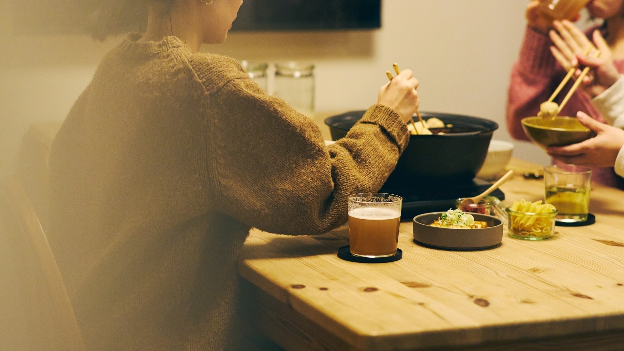 [夕食/2食鍋]いつもと違うシチュエーションで、あたたかな味わいをお楽しみください。