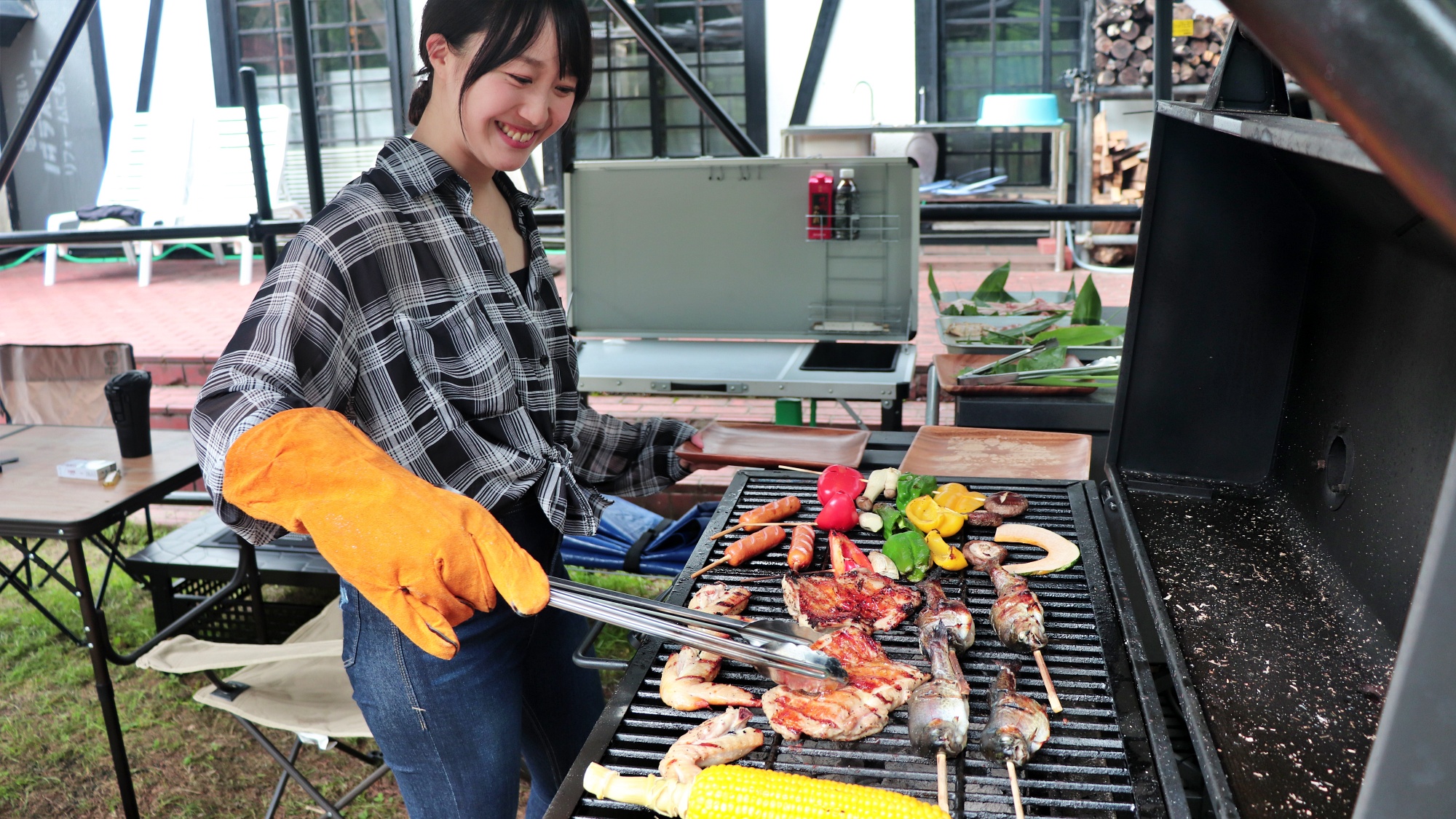 材料は宿でご用意！手ぶらでBBQプラン