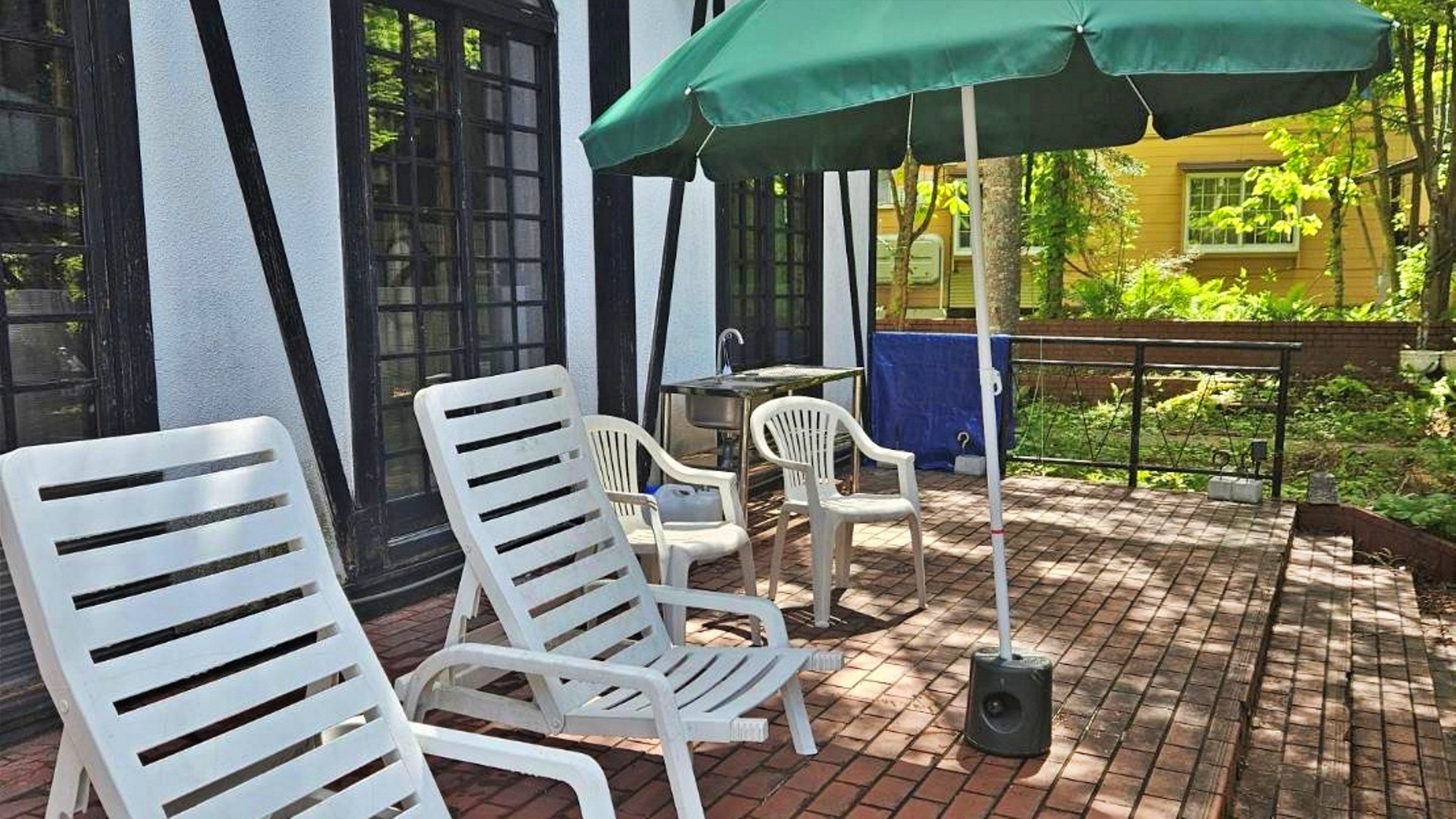 丸沼の爽やかな空気の中でBBQできます