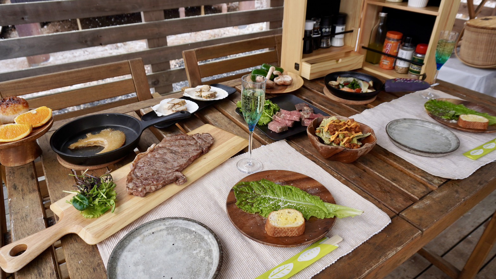 #プレミアムBBQプラン　気仙沼の贅沢食材を使用したBBQ。