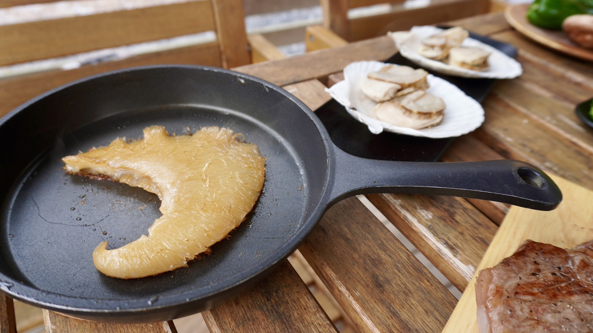 #プレミアムBBQプラン　〈フカヒレのステーキ〉