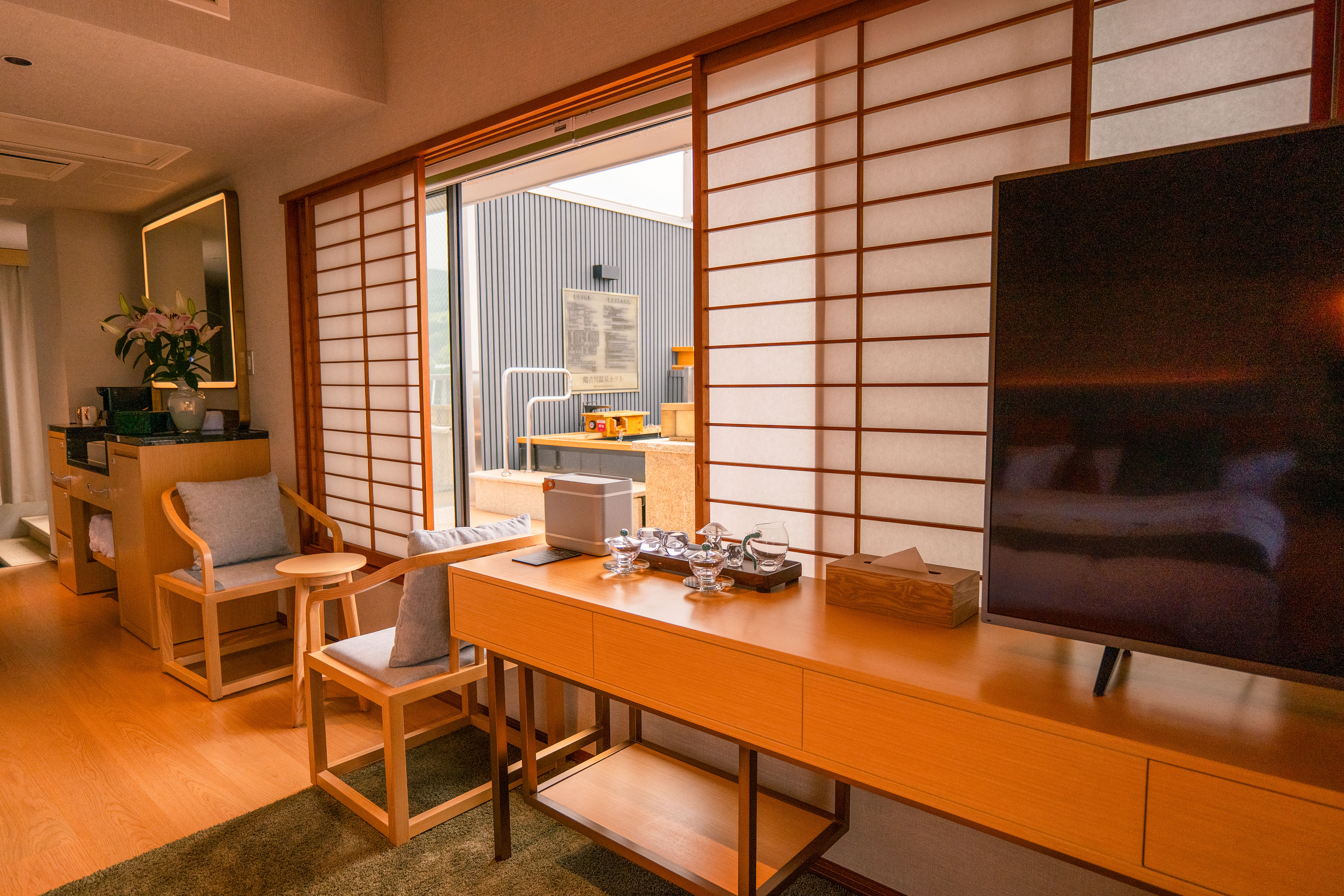 ・【客室】《磯鵯》庭園直結のお部屋もございます。※一部の部屋のみ