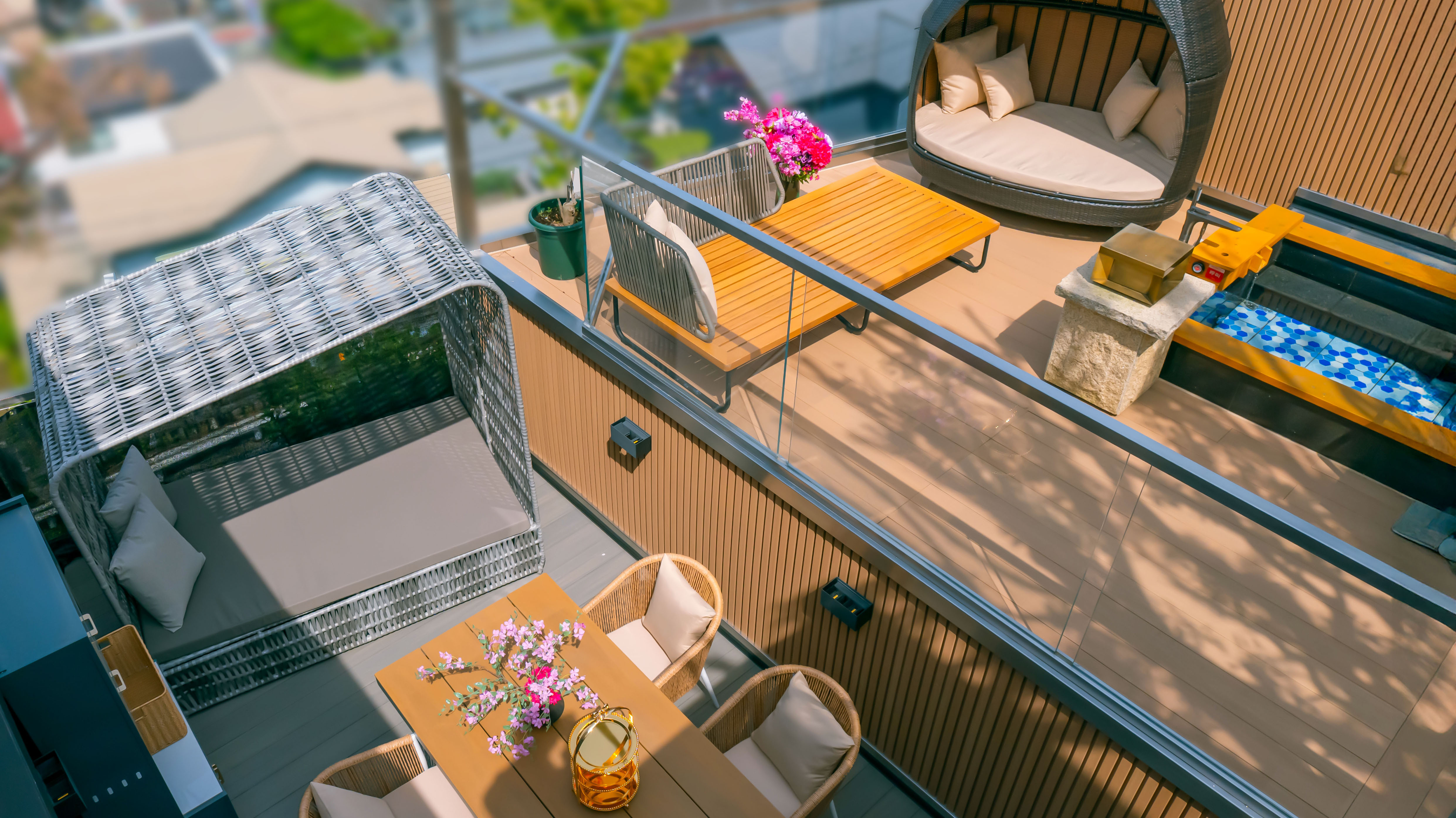 ・【客室専用庭園】広々とした庭園で日光浴を