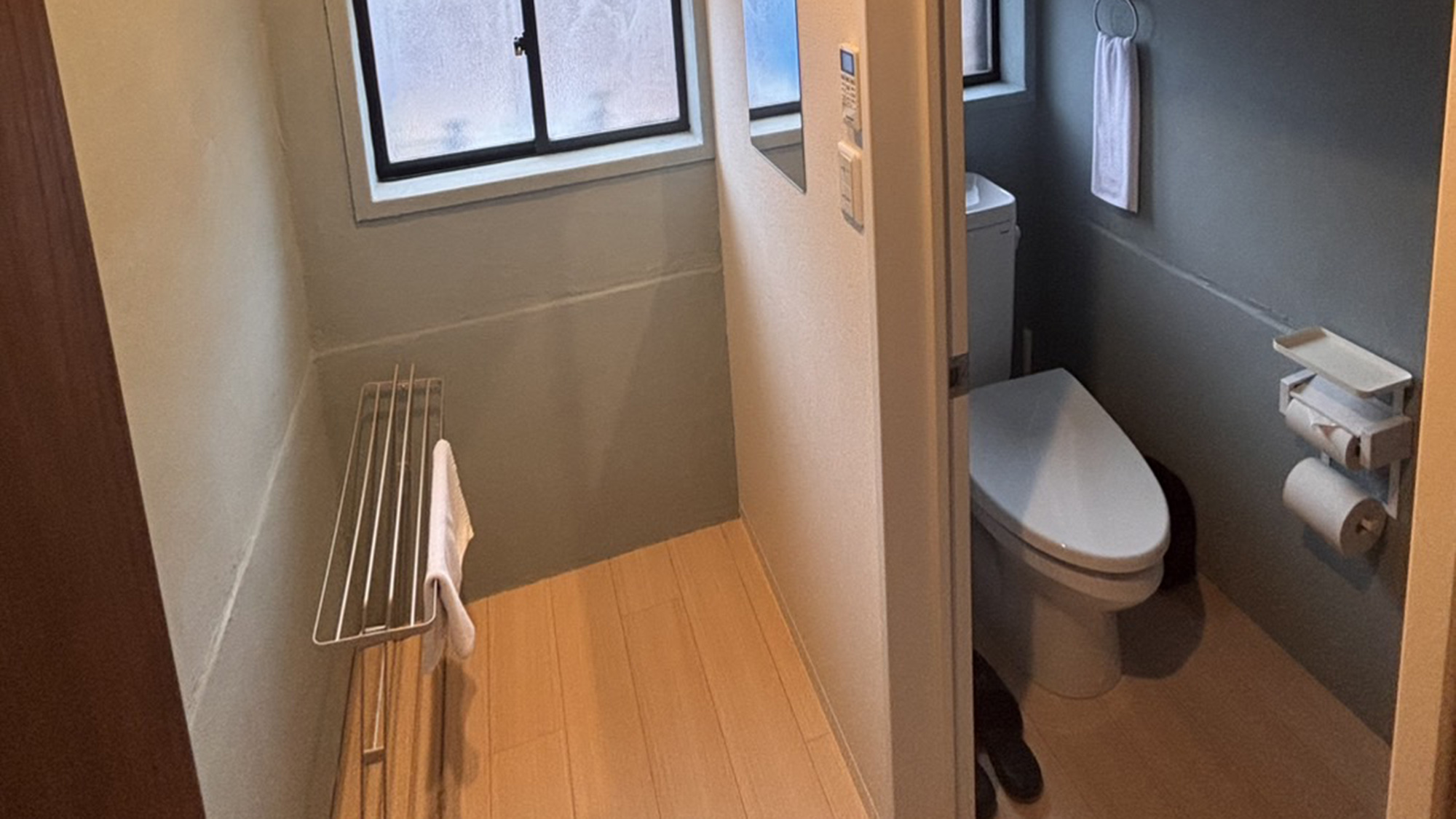 ・【pearl：トイレ】独立型バストイレ付でグランピング初心者でも安心してご利用いただけます