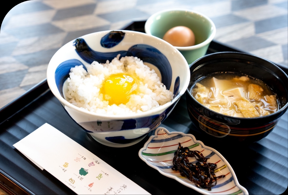 卵かけご飯朝食